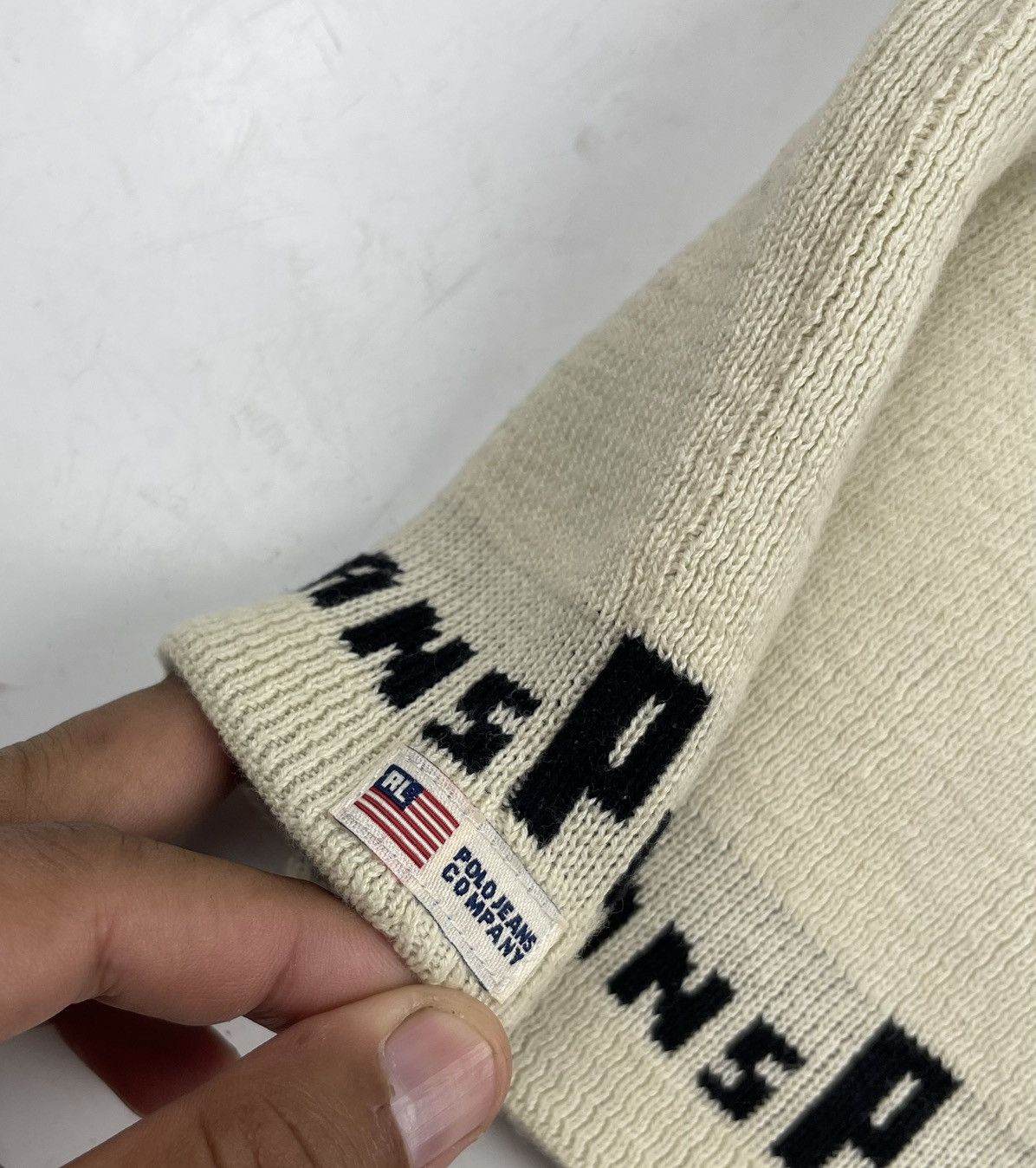 Polo Ralph Lauren × Ralph Lauren × Vintage vintage polo rl jeans beanie hat tc28 Size ONE SIZE - 3 Thumbnail