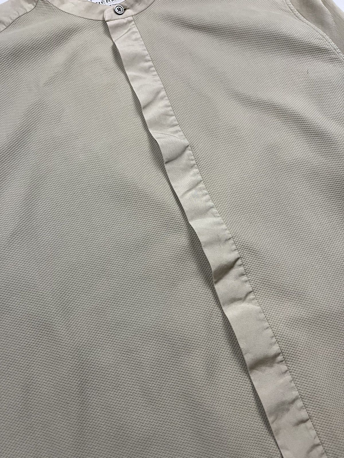 Designer × Hermes × Vintage Hermès Military-Inspired Band Collar Shirt – Made in France Size US XXS / EU 40 - 8 Thumbnail