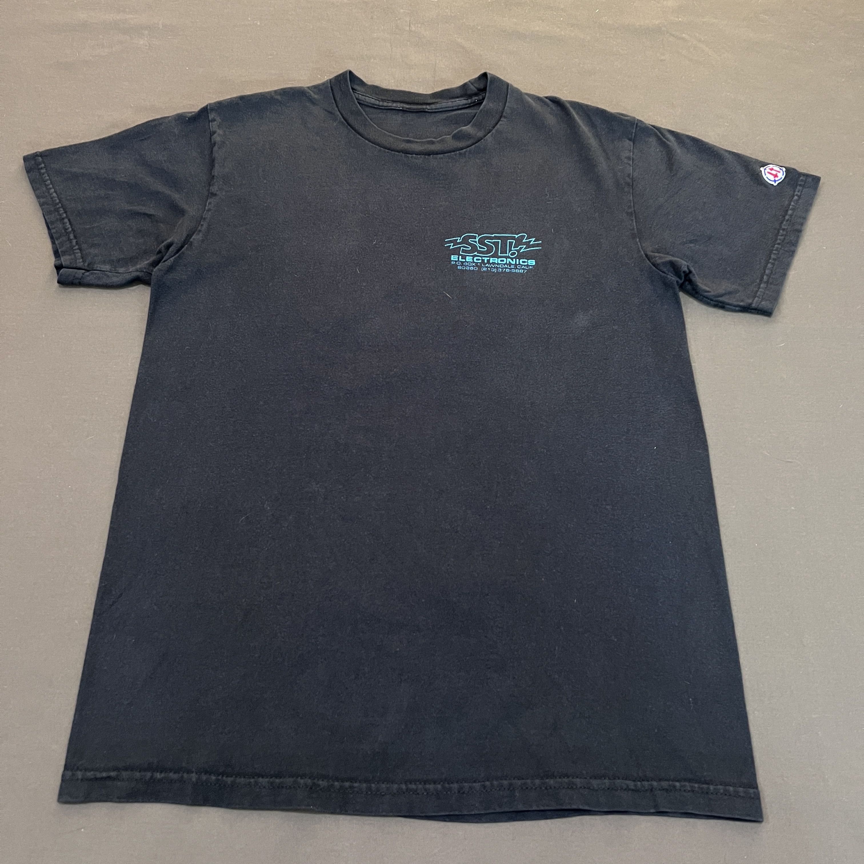 Vintage Y2K Greg Ginn Panic Black Flag SST Record Tee Size US M / EU 48-50 / 2 - 6 Thumbnail