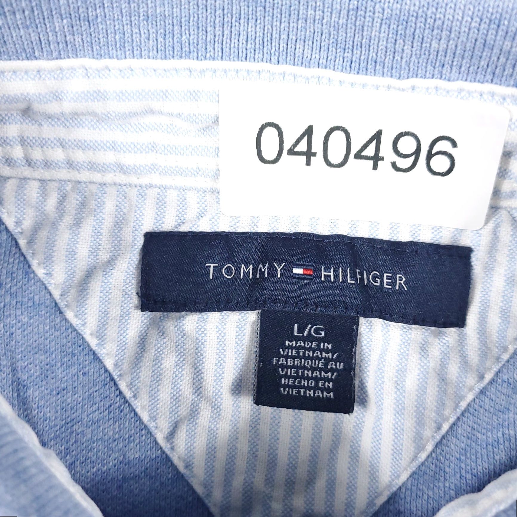 Tommy Hilfiger Tommy Hilfiger Polo Shirt Mens Large Blue Casual Short Sleeve Regular Fit Size US L / EU 52-54 / 3 - 7 Thumbnail
