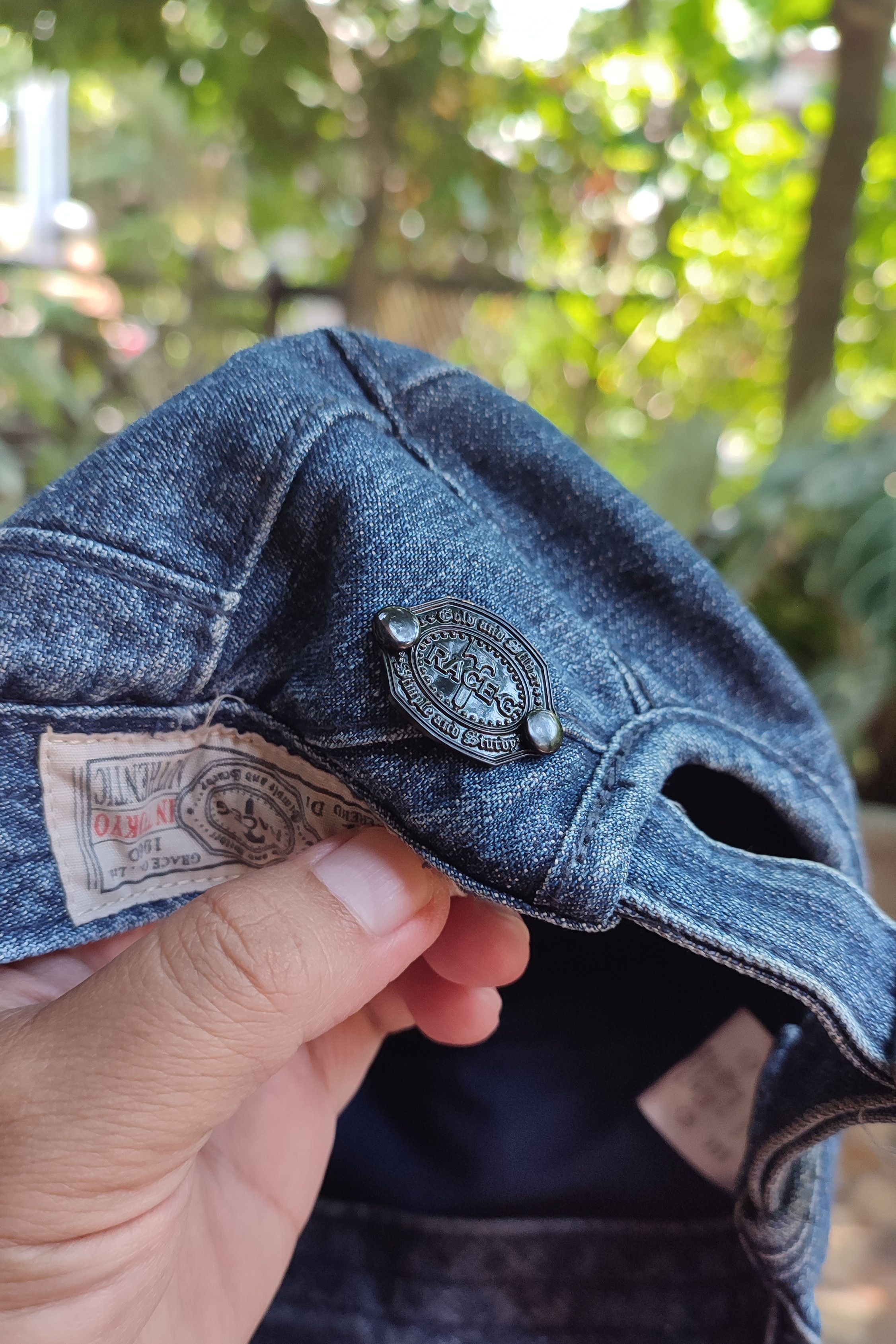 Japanese Brand × Vintage Grace Hats Denim Patchwork - adjustable strap Size ONE SIZE - 9 Thumbnail