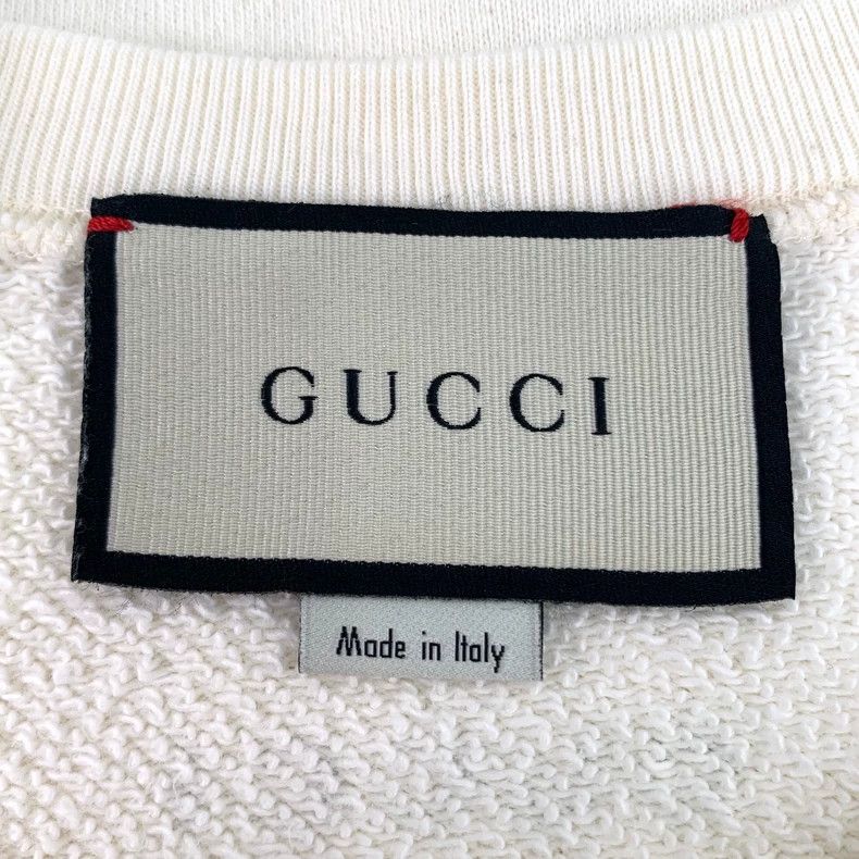 Gucci Gucci Beige logo pattern printed cotton round-neck long-sle Size US L / EU 52-54 / 3 - 5 Thumbnail