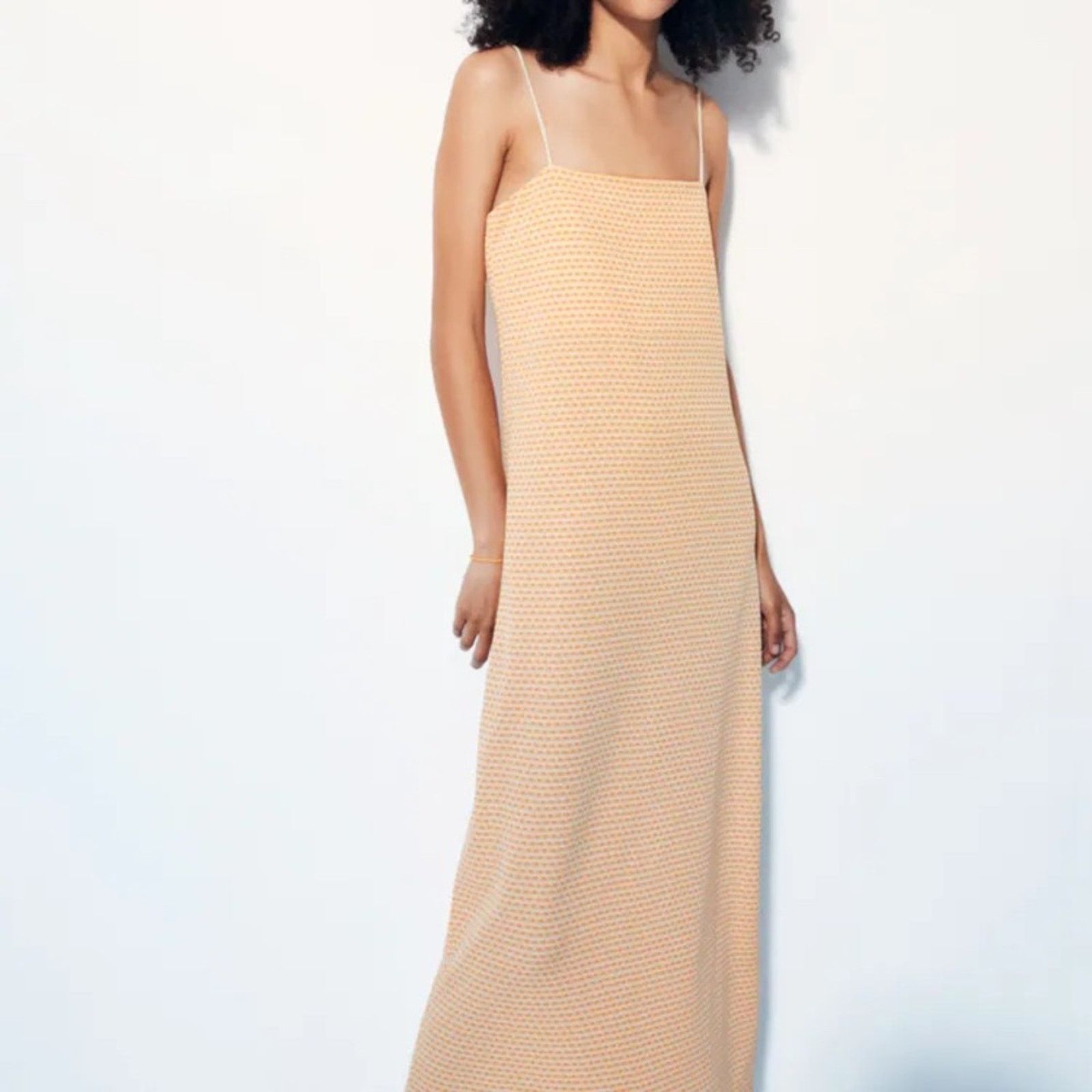 Zara ZARA JACQUARD MIDI DRESS Size S / US 4 / IT 40 - 9 Thumbnail