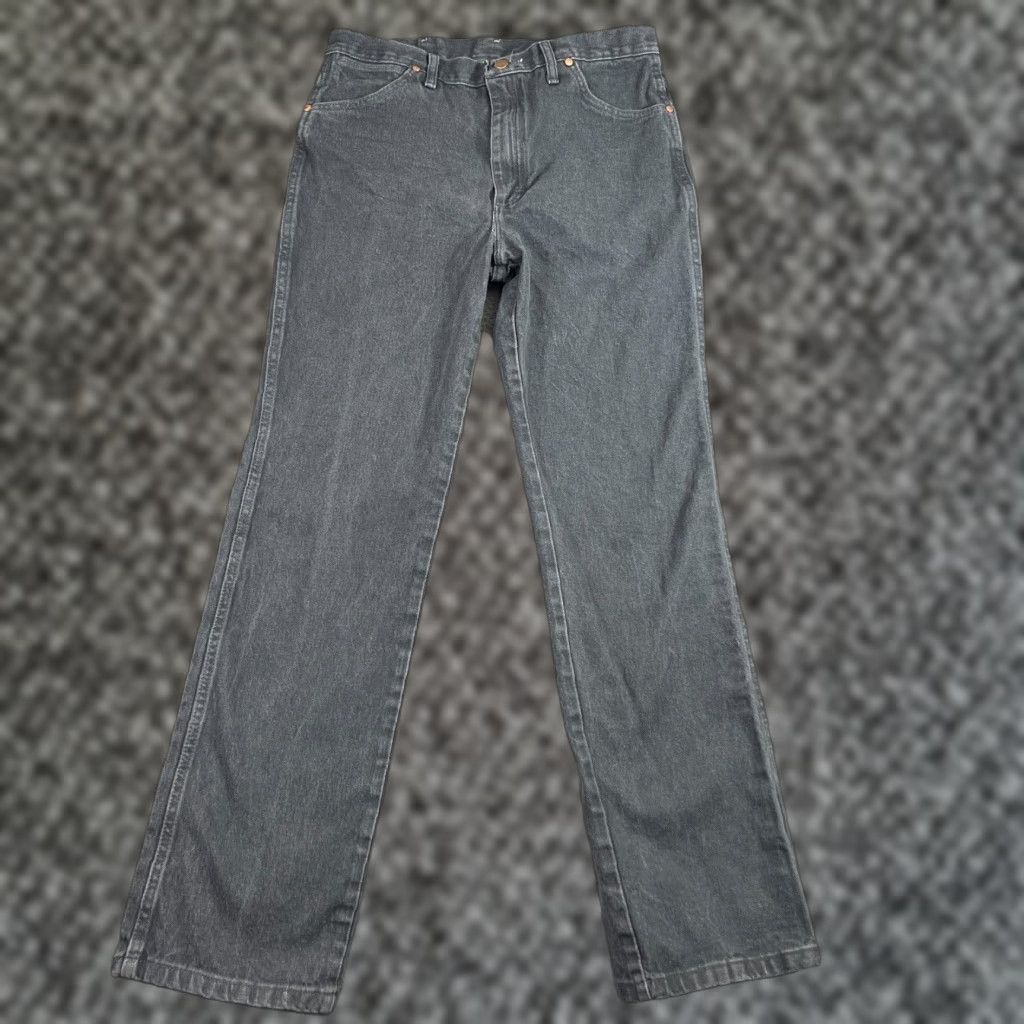 Wrangler Wrangler Cowboy Cut Slim Fit Jeans 34x33 Gray 90s Mens Size US 34 / EU 50 - 1 Thumbnail
