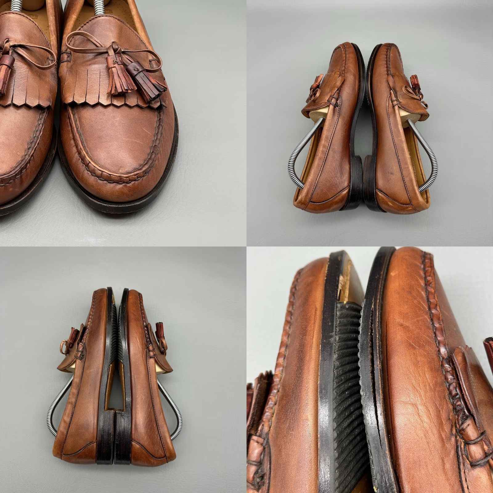 Footjoy Vintage FootJoy Tassel Loafers Mens Size 9 C Brown Leather Kiltie Slip On USA Mens Shoes Brown Leather Tassel Loafers USA FootJoy Slip On 9 C Vintage Size US 9 / EU 42 - 8 Thumbnail
