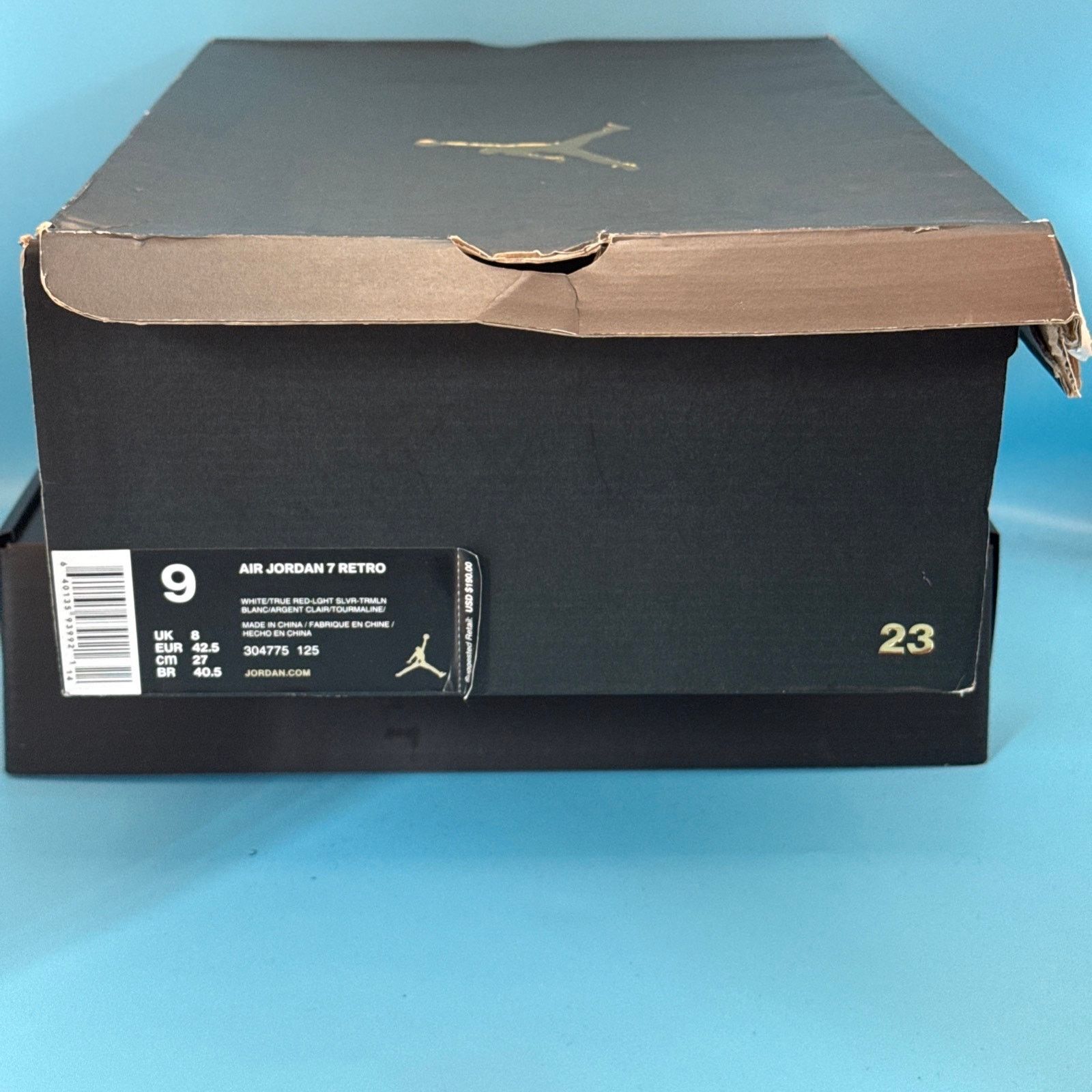 Jordan Brand Air Jordan 7 Retro 2015 Hare m9 w10.5 Size US 9 / EU 42 - 8 Thumbnail