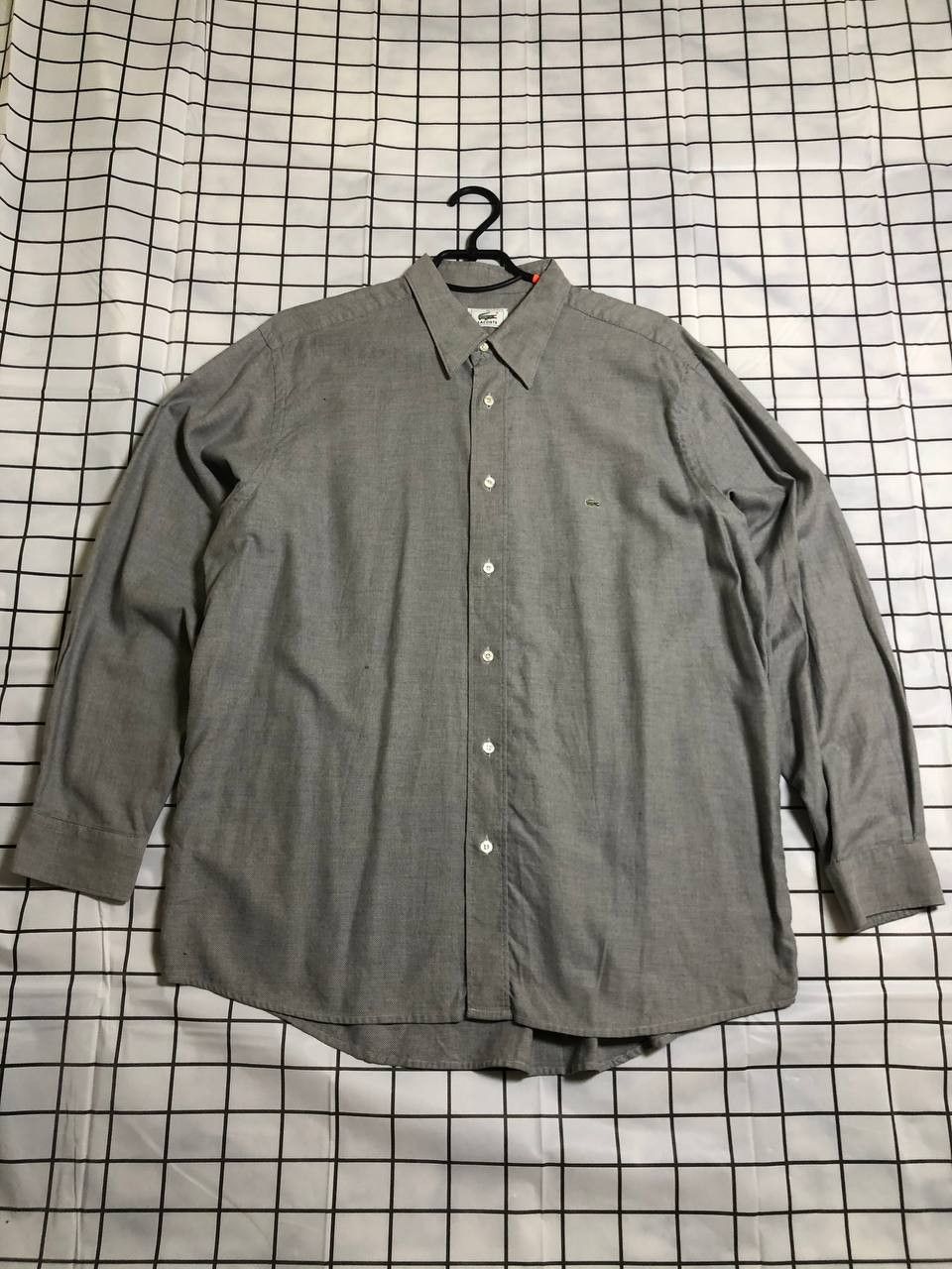 Lacoste Lacoste Regular Fit Short Sleeve Oxford Shirt in Pale Size US L / EU 52-54 / 3 - 1 Thumbnail