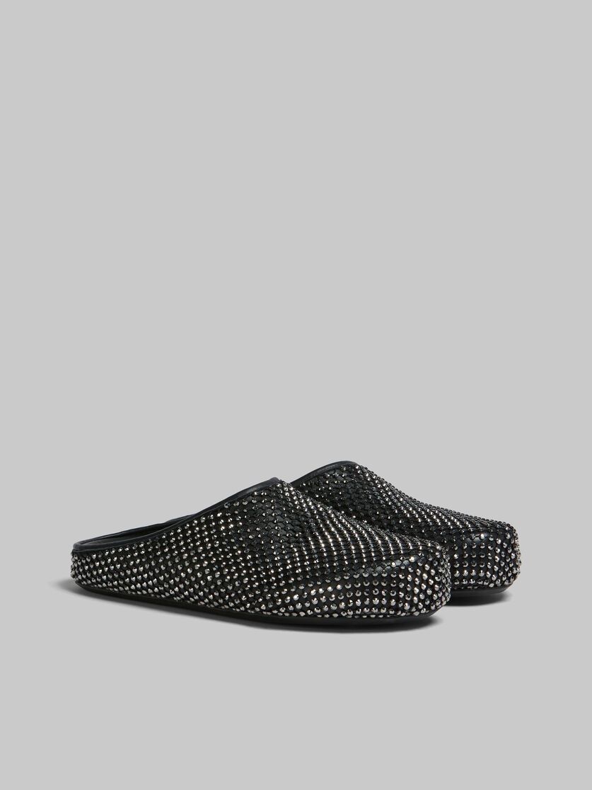 Marni o1w1db11025 Fussbett Sabot With Rhinestones in Black Size US 7 / EU 40 - 1 Thumbnail
