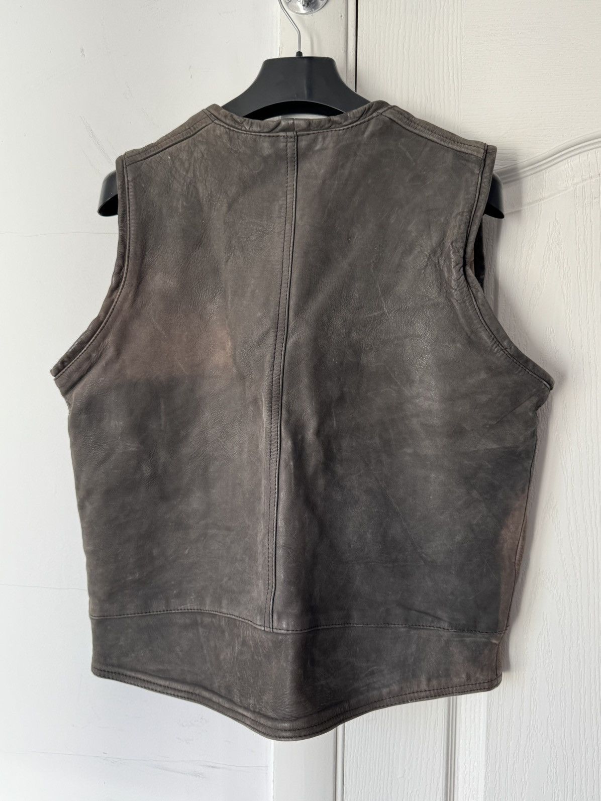 Vintage Vintage 90s Pall Mall Leather Brown Vest Jacket Size US M / EU 48-50 / 2 - 7 Thumbnail