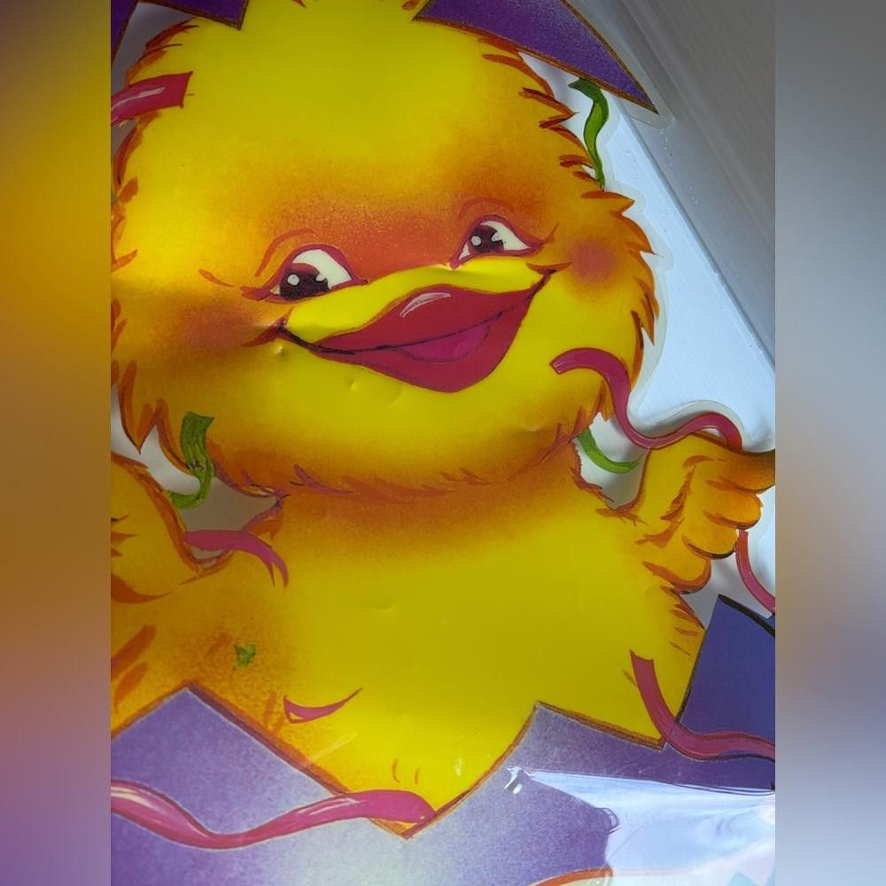 Designer Vintage Easter Duck Window Panel Size ONE SIZE - 2 Thumbnail