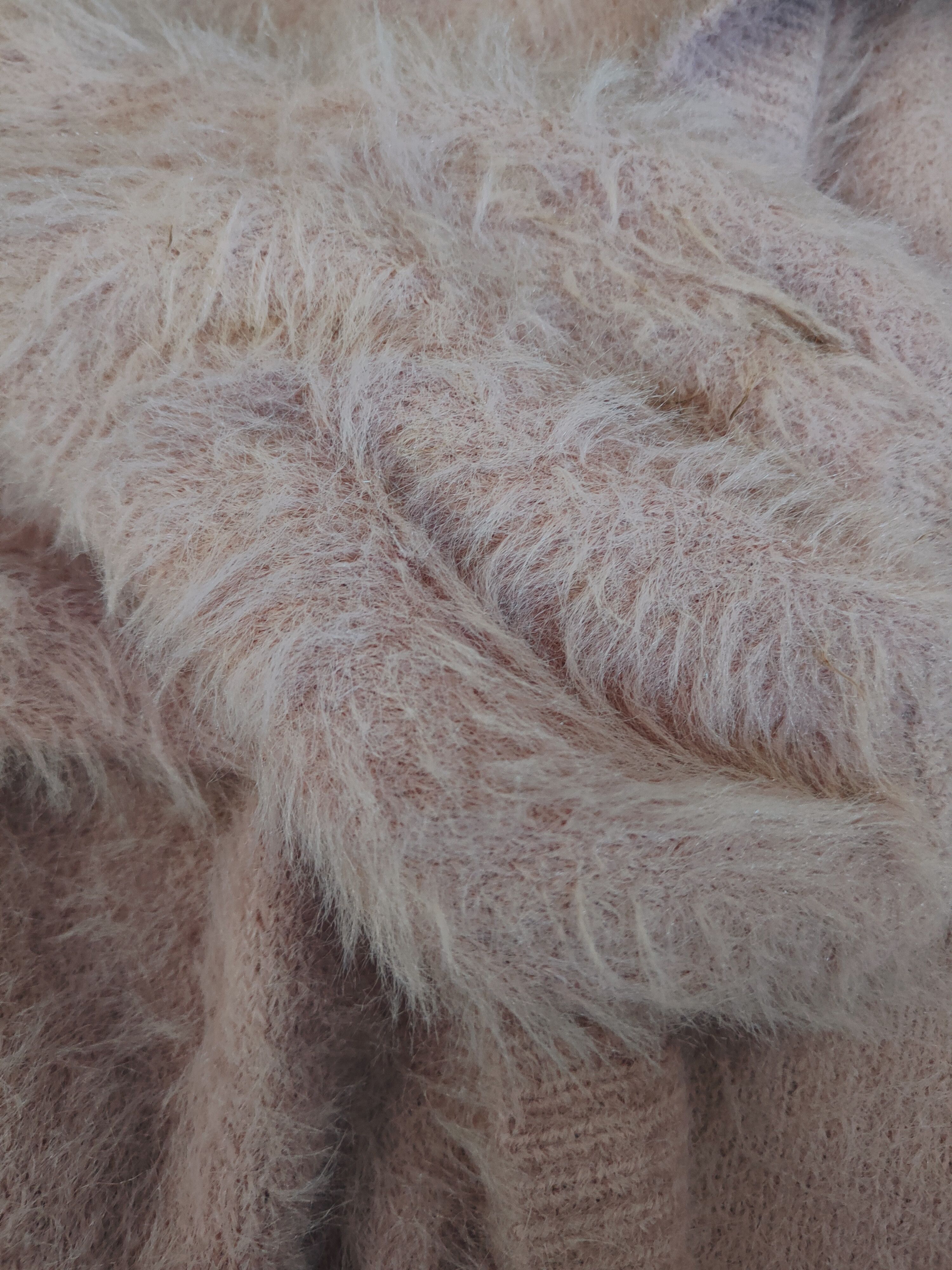 Japanese Brand DL GU Pink Fur Mohair shaggy Knitwear Cardigan #46-997 Size M / US 6-8 / IT 42-44 - 12 Thumbnail