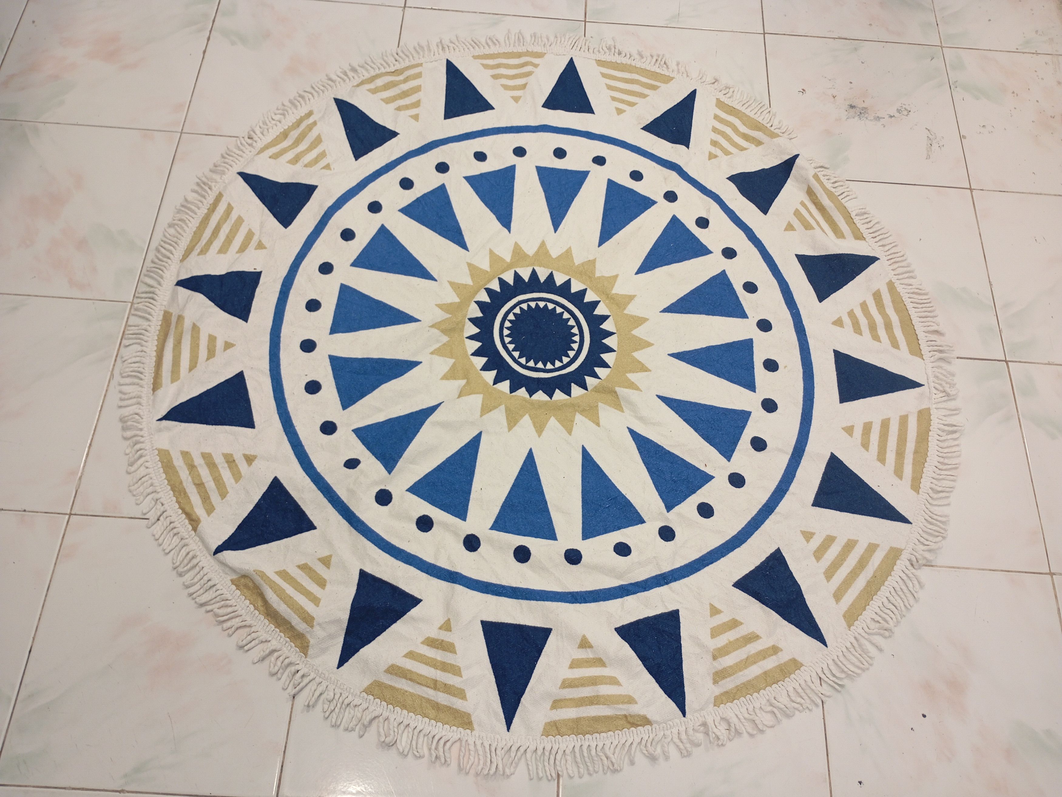 Native Native Navajo round tablecloth home decor round beach towel Size ONE SIZE - 1 Thumbnail
