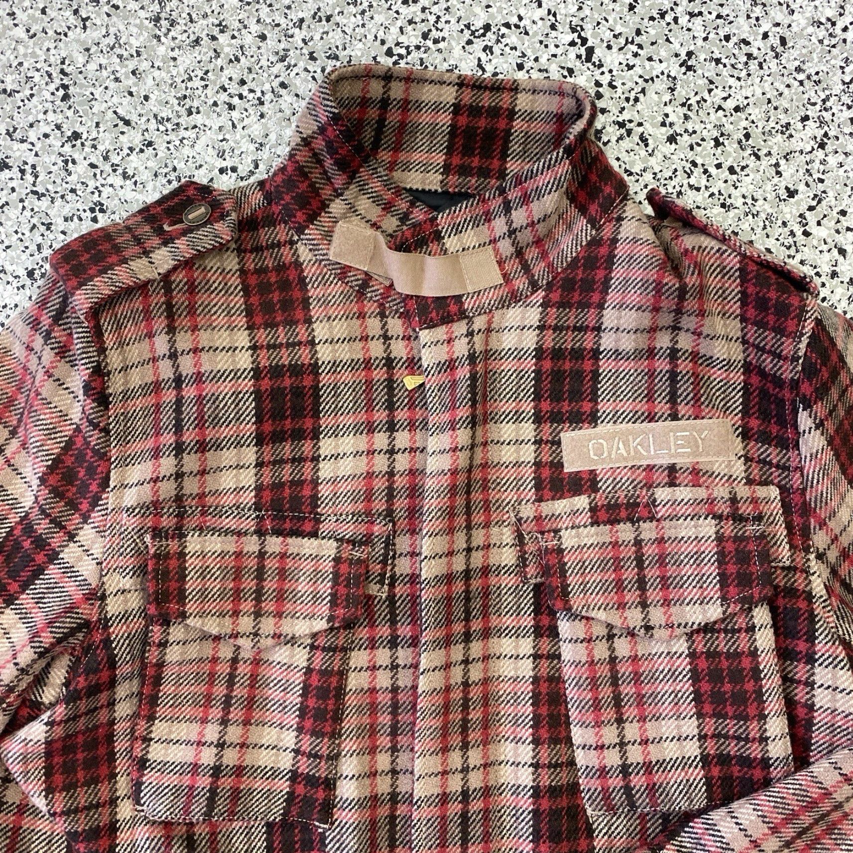 Oakley VINTAGE Oakley M65 Jacket Plaid Red Wool Mens L Army Military Jacket Pockets Size US L / EU 52-54 / 3 - 3 Thumbnail