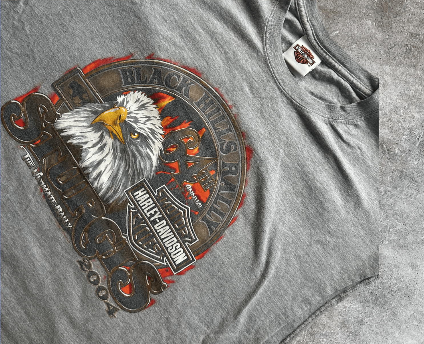 Harley Davidson Vintage Y2K Harley Davidson Sturgis Cutoff (XL) Size US XL / EU 56 / 4 - 3 Thumbnail
