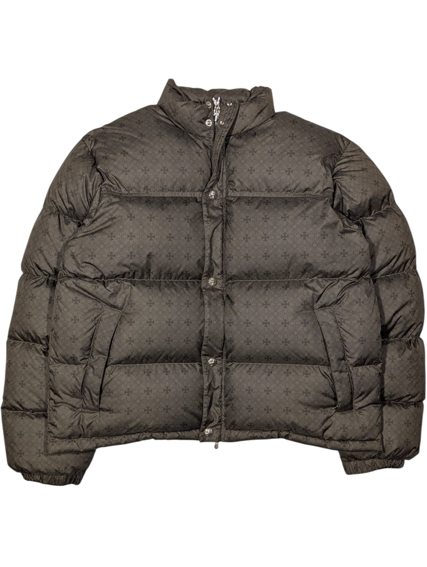 Chrome Hearts Puffer Jacket Stiff V2 Monogram CH Plus Cross Green Jacket Size US L / EU 52-54 / 3 - 1 Thumbnail