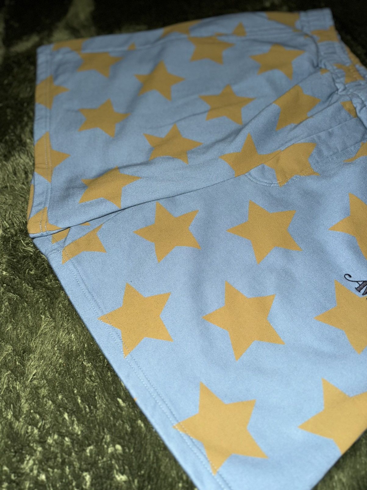 Awake NY [XXL] AWAKE NY Star Print embroidey logo Sweat Shorts Black Size US 36 / EU 52 - 5 Thumbnail