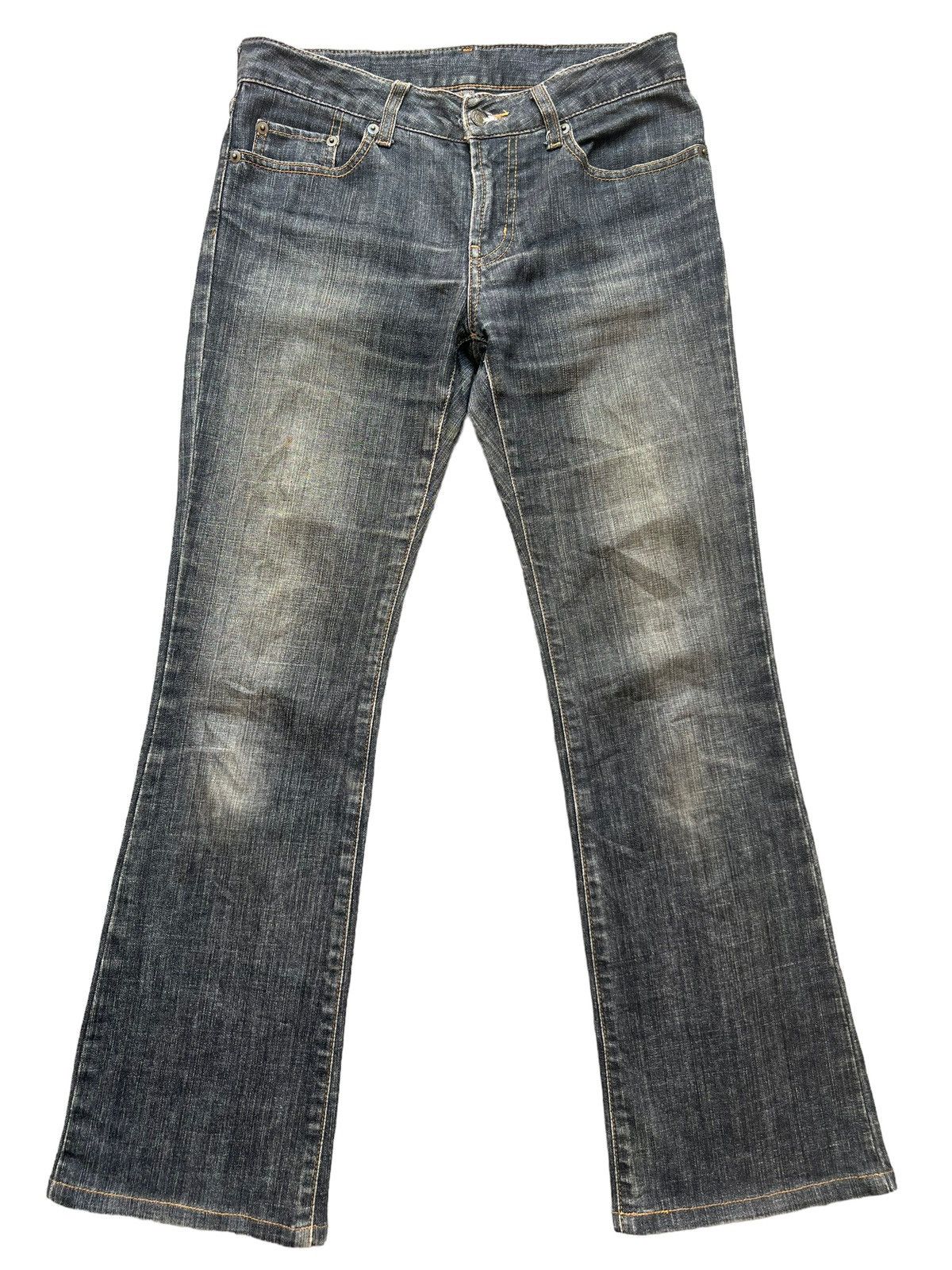 Uniqlo Uniqlo Black Low Rise Bootcut Flare Denim Jeans 30x29 Size 30" / US 8 / IT 44 - 2 Thumbnail