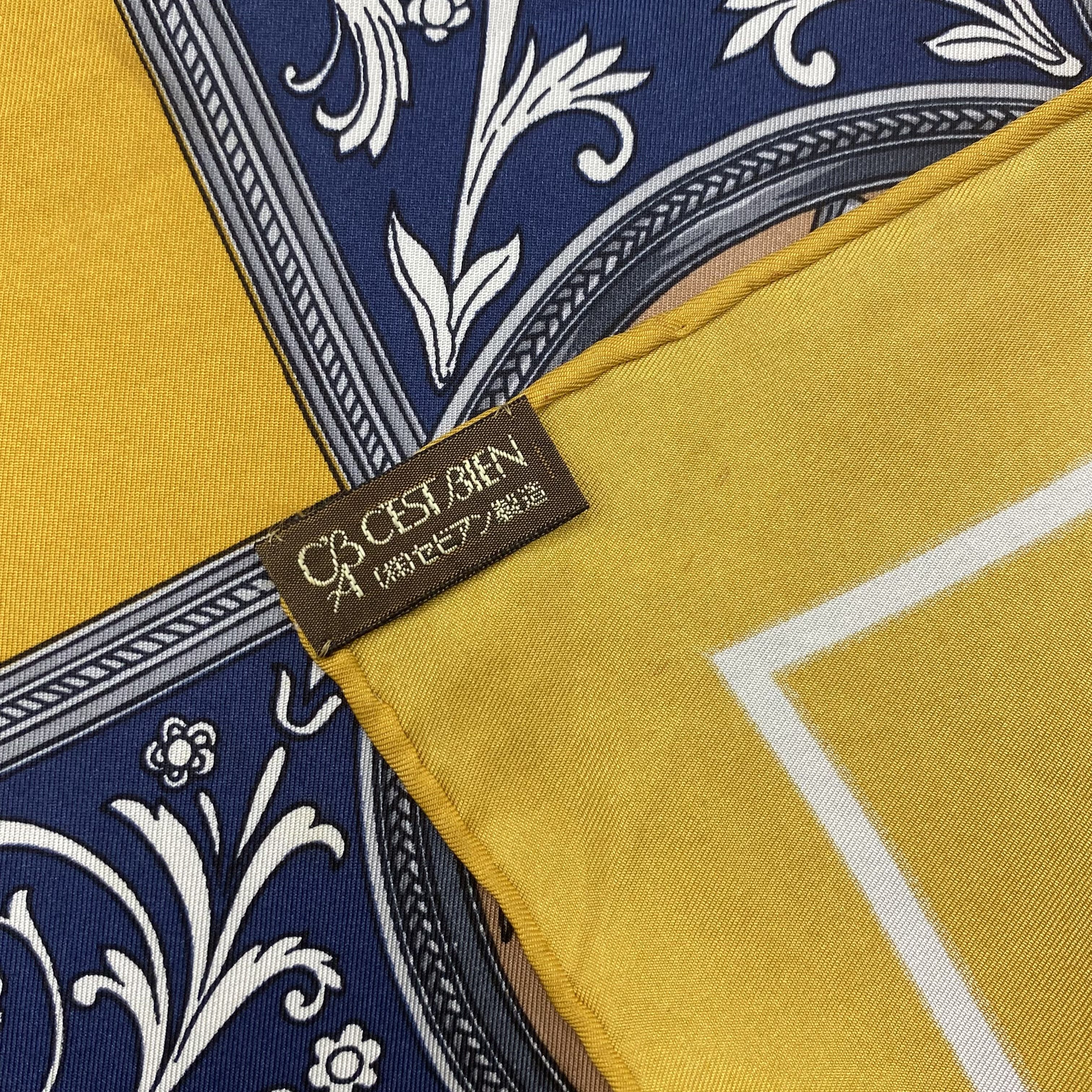 Japanese Brand Vintage Mythology SILK Scarf Twill Stole Wraps Scarves Size ONE SIZE - 11 Thumbnail
