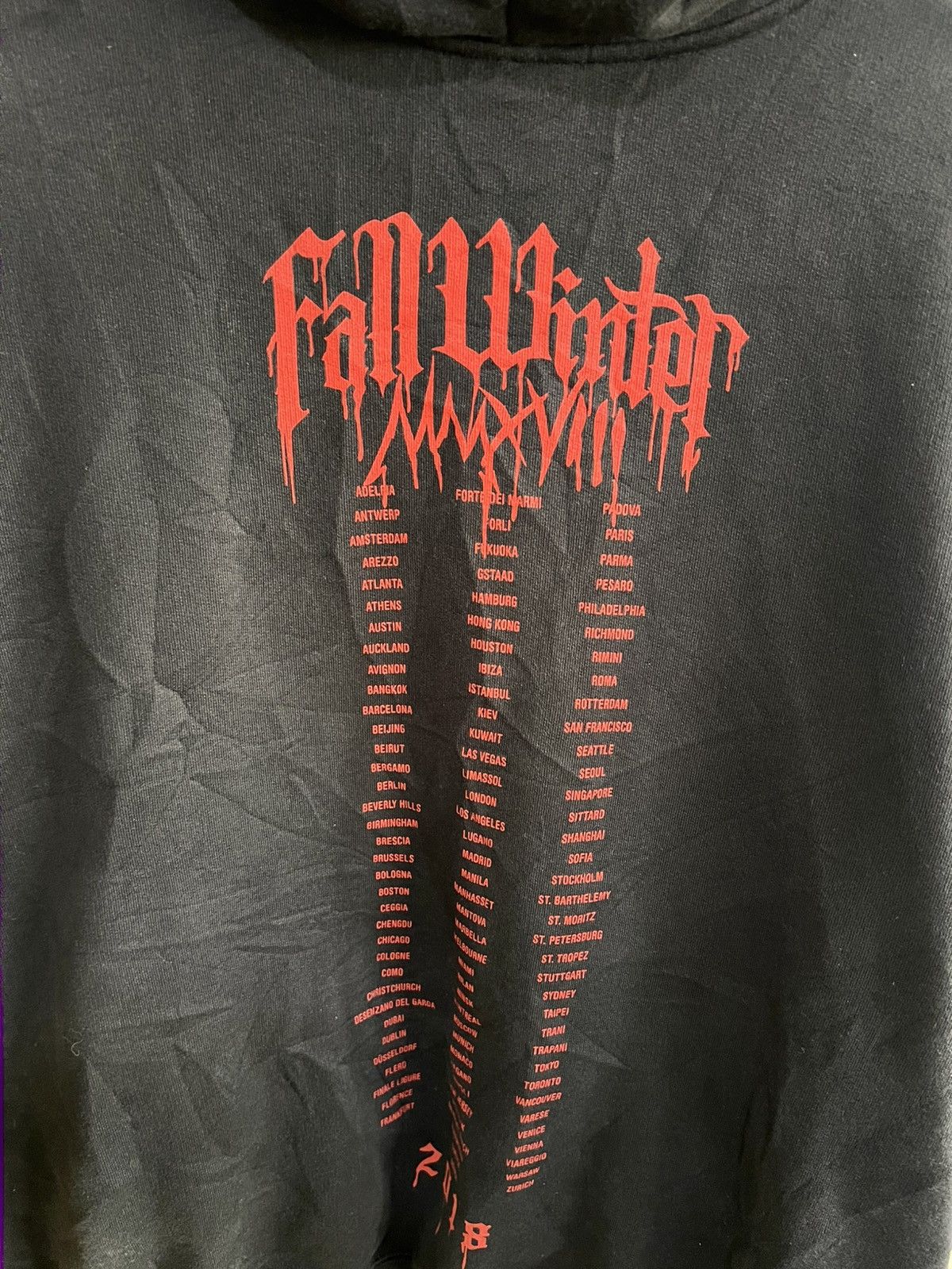 Vetements VETEMENTS THICK METAL TOUR HOODIE Size US XS / EU 42 / 0 - 6 Thumbnail
