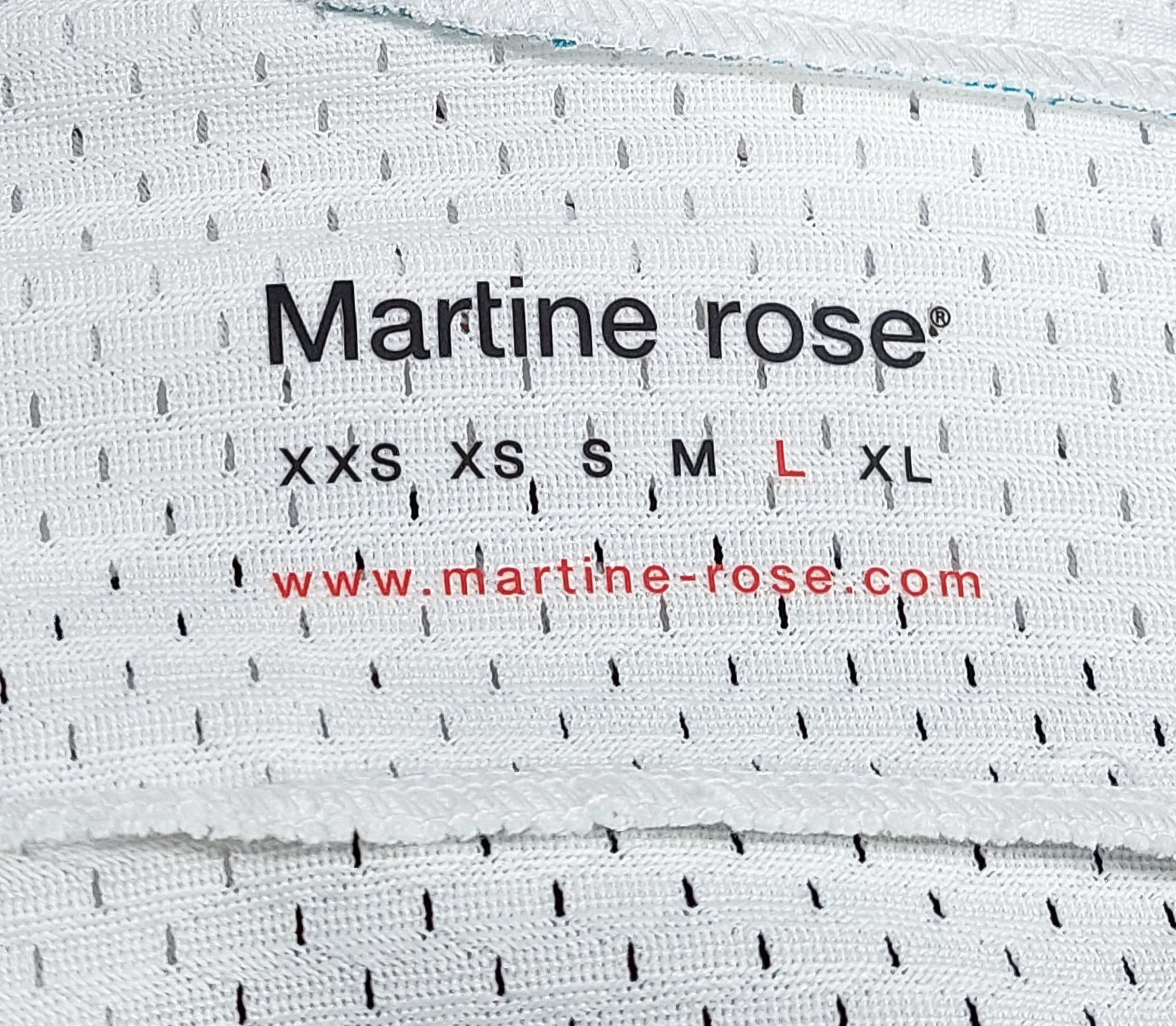 Martine Rose hockey mesh print tshirt - white L Size US L / EU 52-54 / 3 - 3 Thumbnail