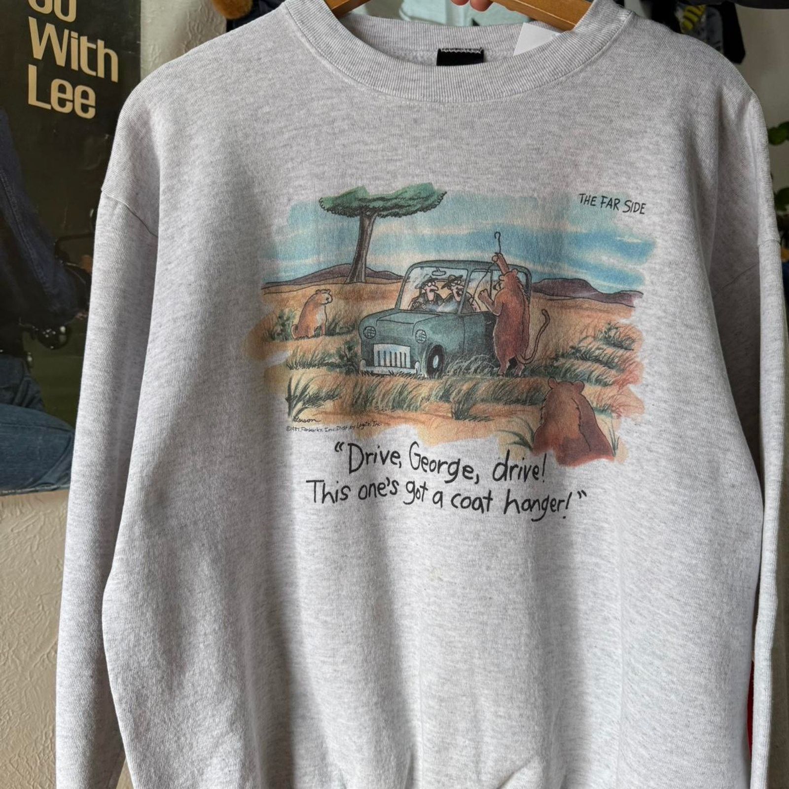 Vintage Vintage 90s Farside Safari Comic Humor Crewneck Size US XL / EU 56 / 4 - 3 Thumbnail