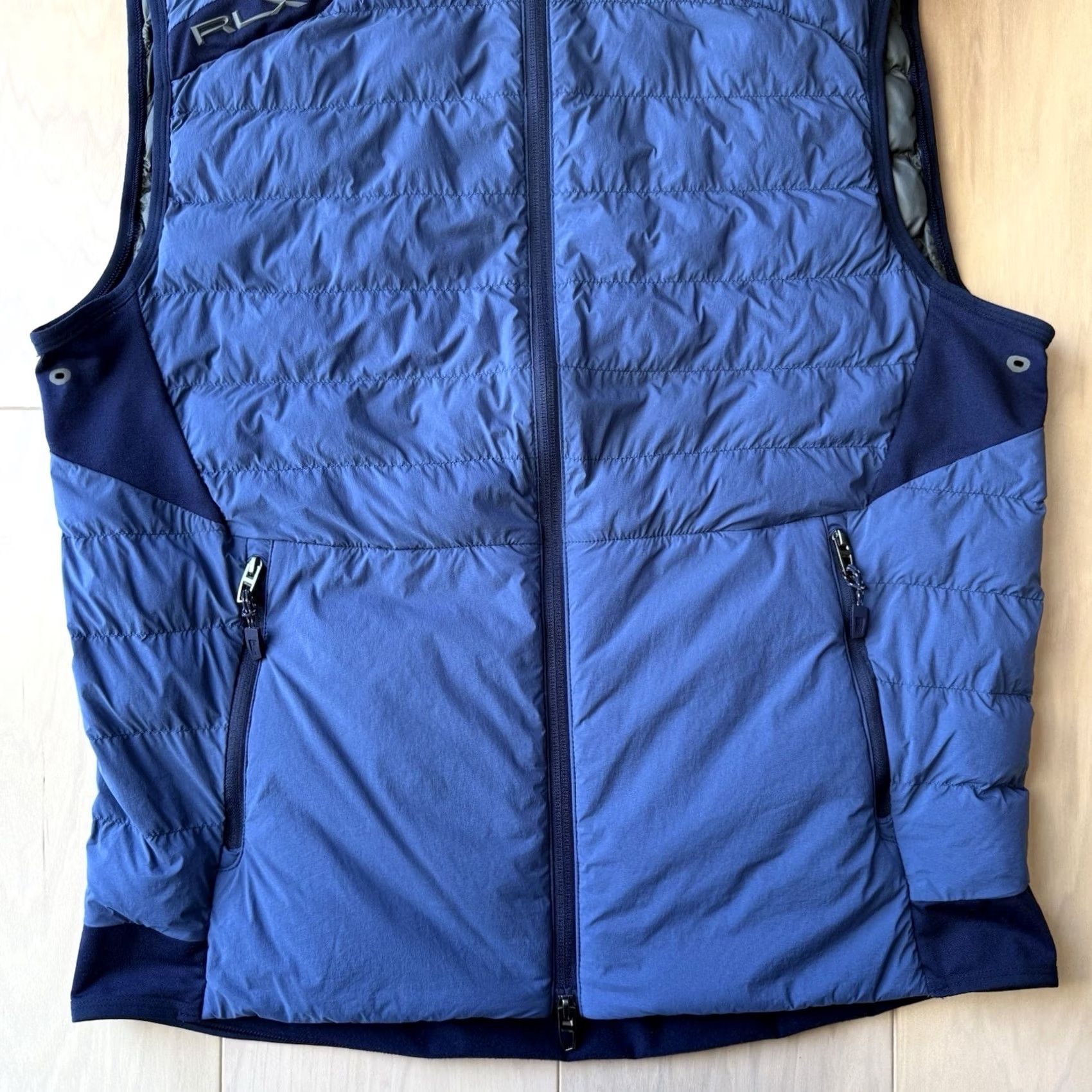 Polo Ralph Lauren Ralph Lauren X Down Vest Medium Blue Full Zip Insulated Active Performance Jacket Vest Stand-Up Collar Men M Blue Solid Retro Outdoor Casual Travel Size US M / EU 48-50 / 2 - 4 Thumbnail