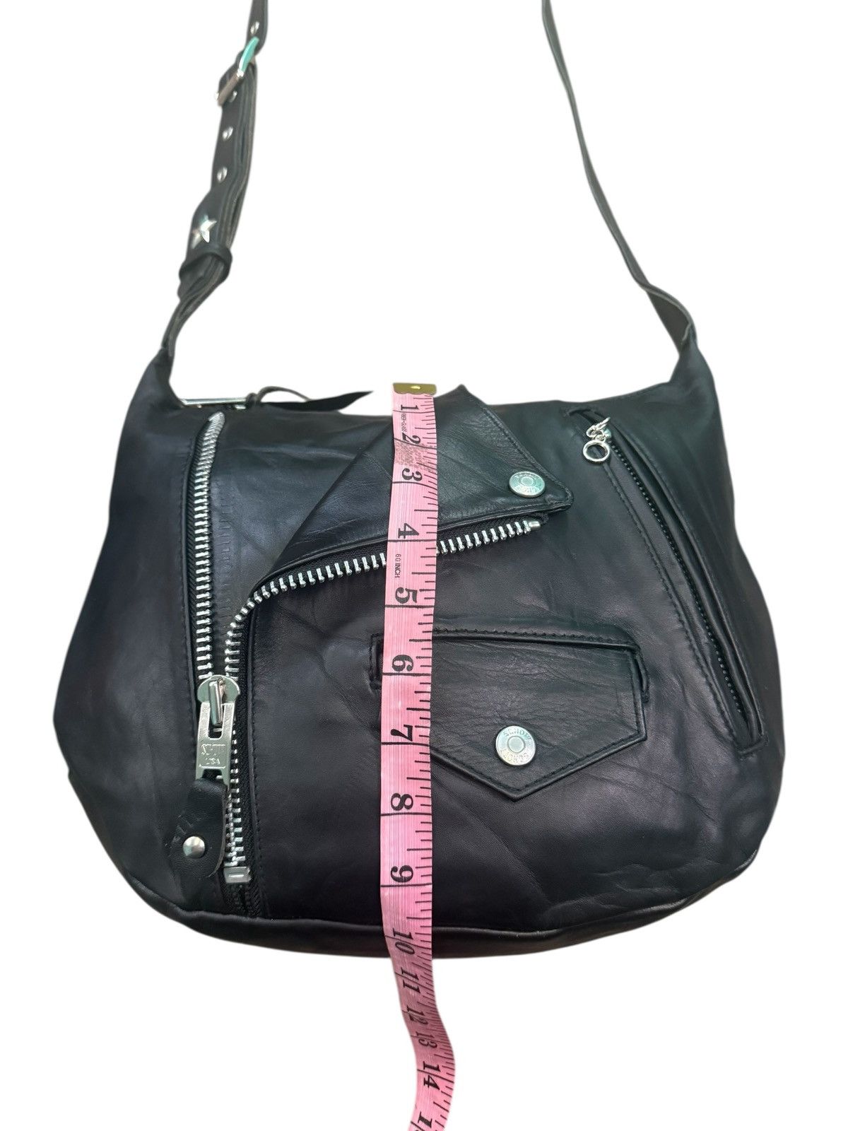 Schott RARE SCHOTT RIDERS LEATHER CROSSBODY BAG Size ONE SIZE - 22 Thumbnail