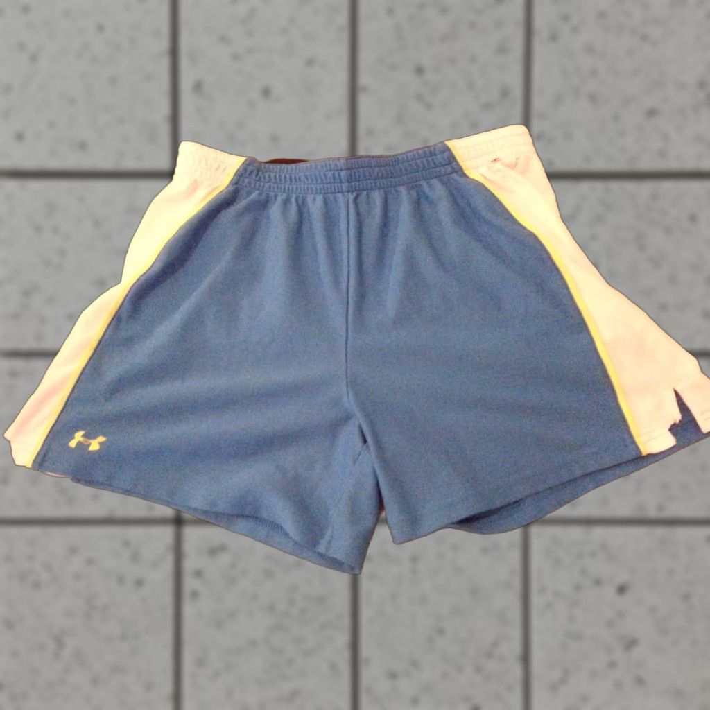 Under Armour Under Armour Shorts Athletic Blue L Womens Large Gym Workout Shirt Size 36" / US 14 / IT 50 - 1 Thumbnail