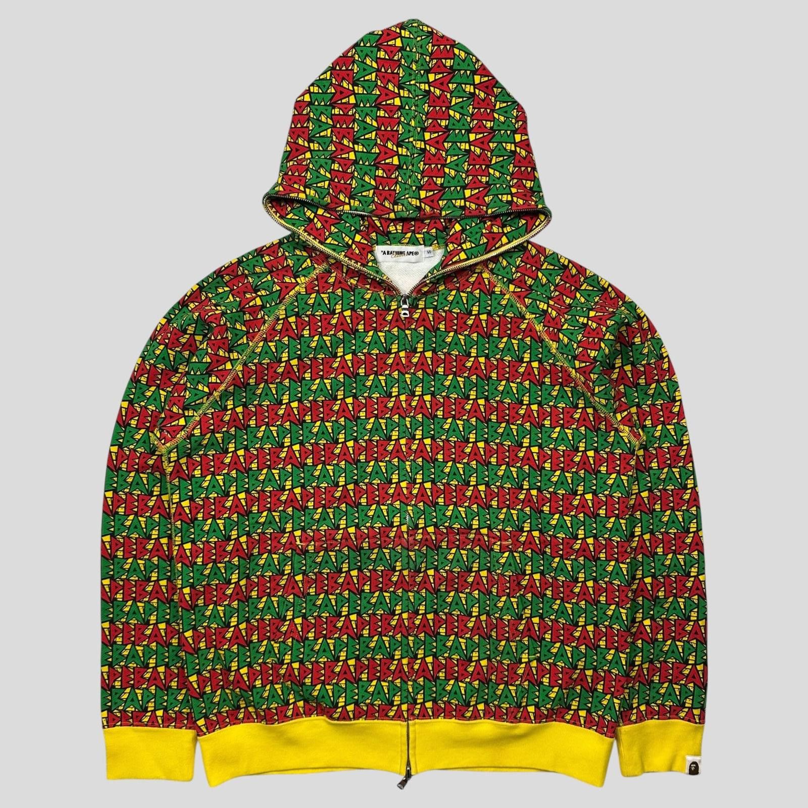 Bape Bape OG 2009 Rasta Full Zip Hoodie - S/M Size US S / EU 44-46 / 1 - 1 Thumbnail