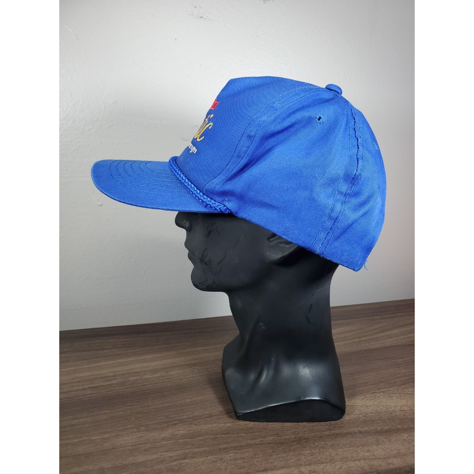 Vintage Royal Mistic Premium Natural Beverages Blue Snapback Hat Cap Size ONE SIZE - 4 Thumbnail