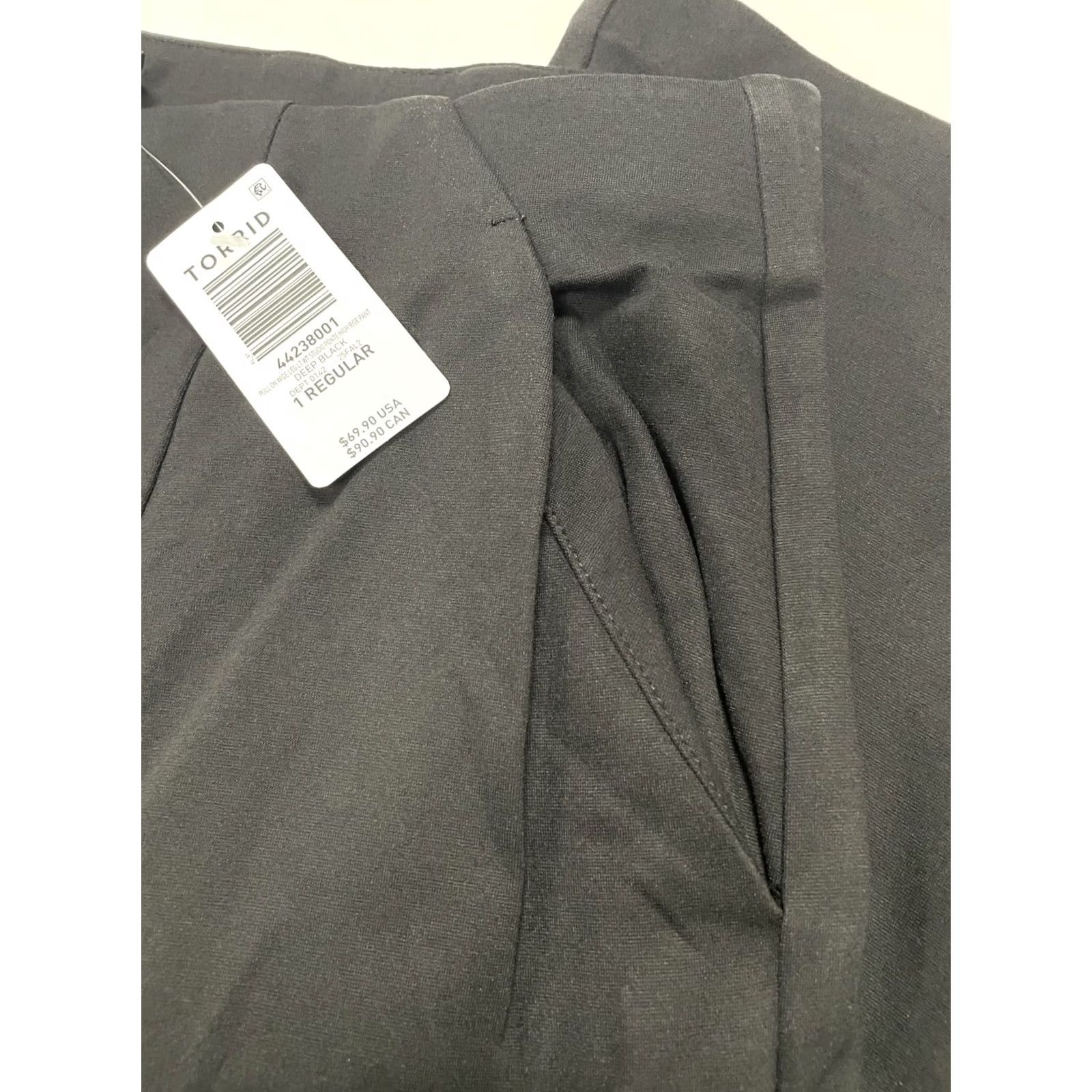 Torrid VINTAGE TORRID LIGHTWEIGHT PONTE WIDE LEG PULL ON PANTS PLUS SIZE 1 REGULAR Size 25" / US 0 / IT 36 - 4 Thumbnail