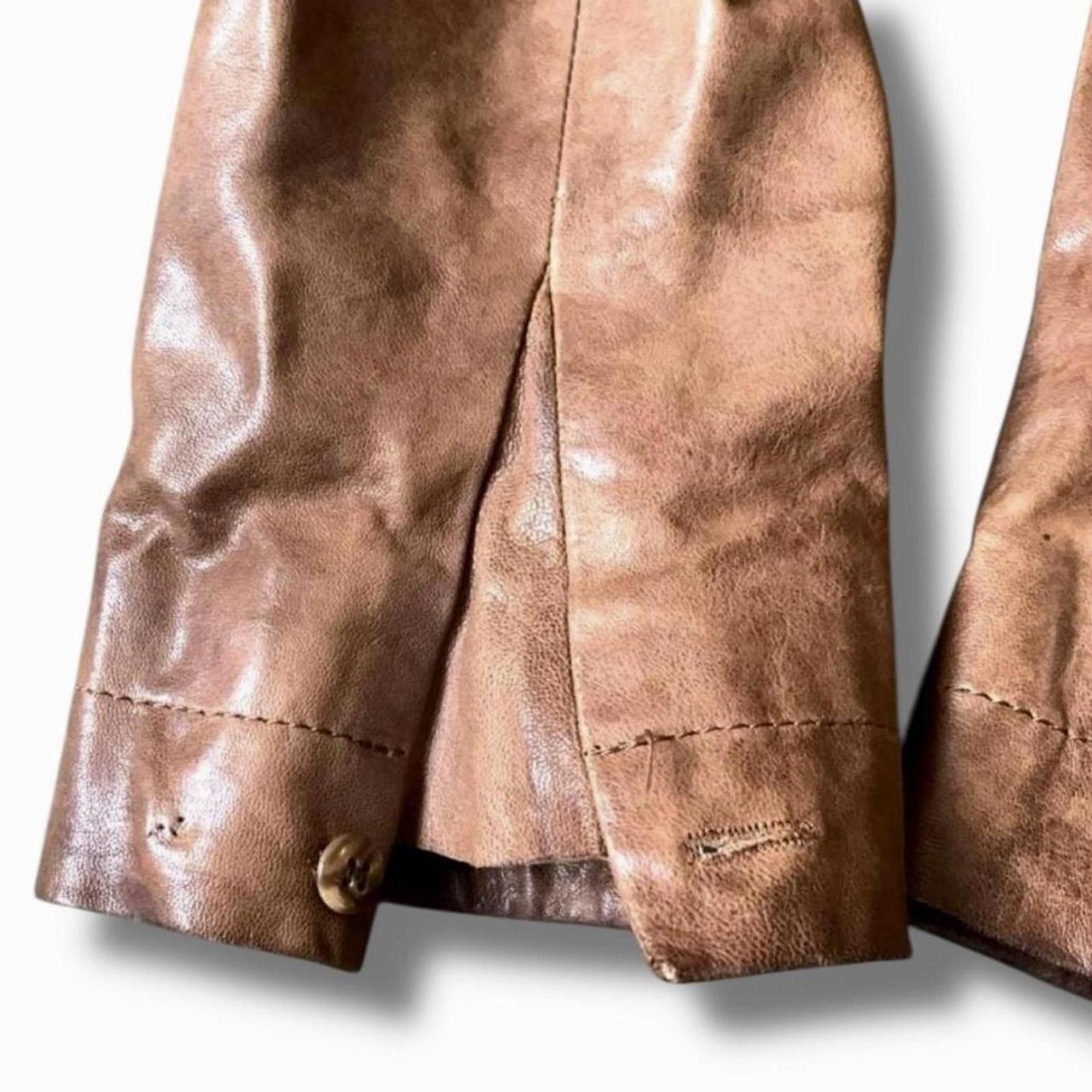 Other Real sheep skin stand collar cyber core leather jacket Size XS / US 0-2 / IT 36-38 - 4 Thumbnail