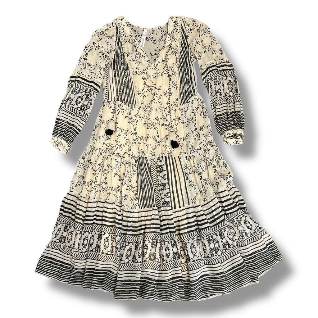 Anthropologie Anthropologie Talulah Tiered Boho Midi Dress Size Small Size S / US 4 / IT 40 - 2 Thumbnail