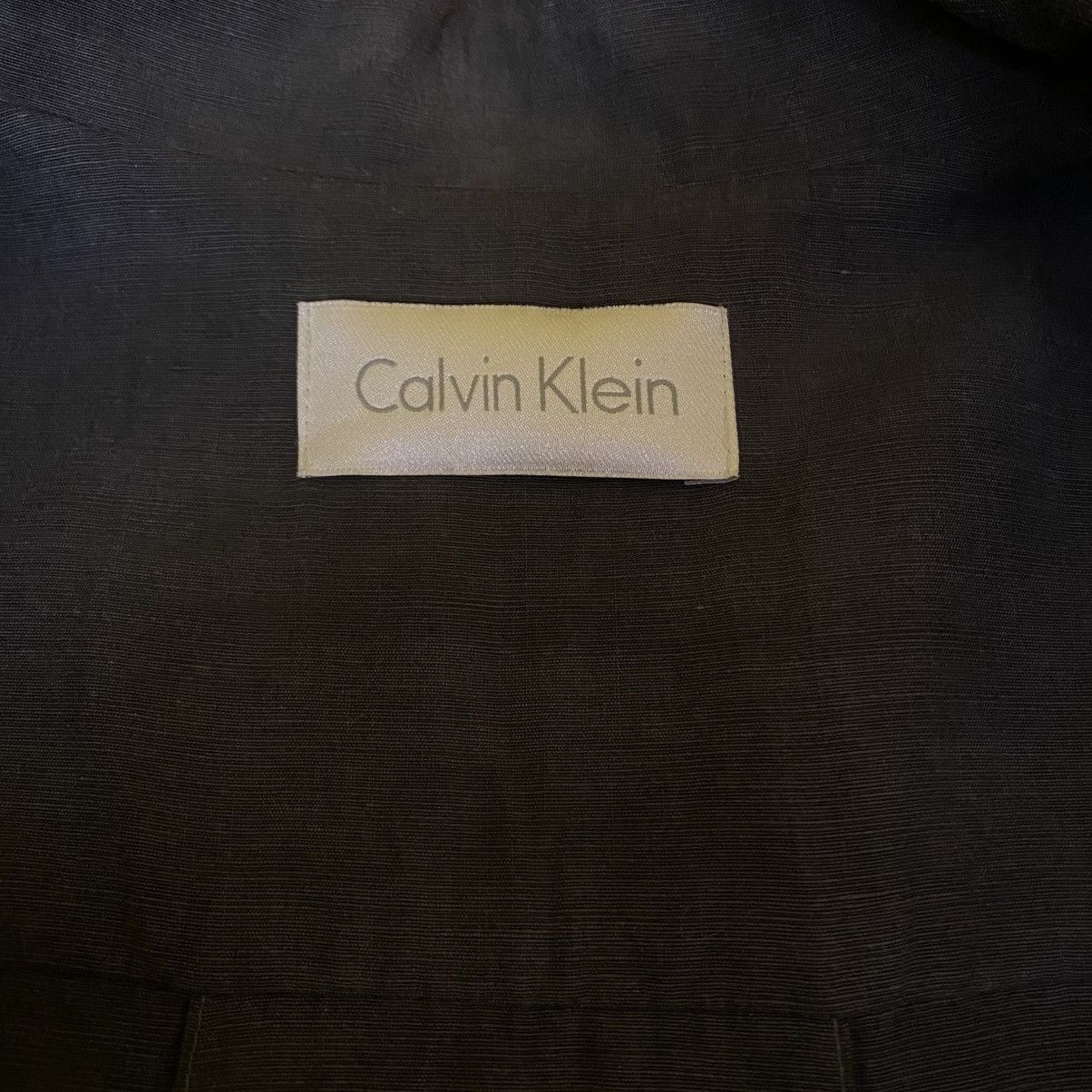 Calvin Klein Calvin Klein Gray Tie-waist Lightweight Trench Coat Size US L / EU 52-54 / 3 - 8 Thumbnail