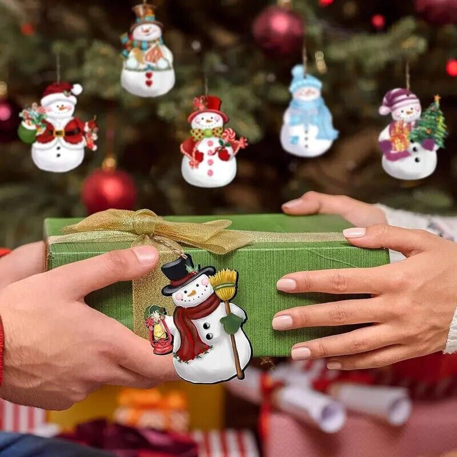Other Wooden Christmas Ornaments • 24pcs Snowmen • Window Décor Size ONE SIZE - 5 Thumbnail