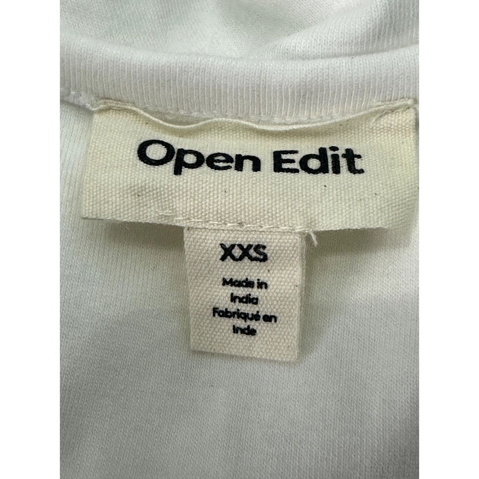 Other Open Edit Tank Top Ruched Side Comfortable White XXS NWT Size XXS / US 00 / IT 34 - 7 Thumbnail