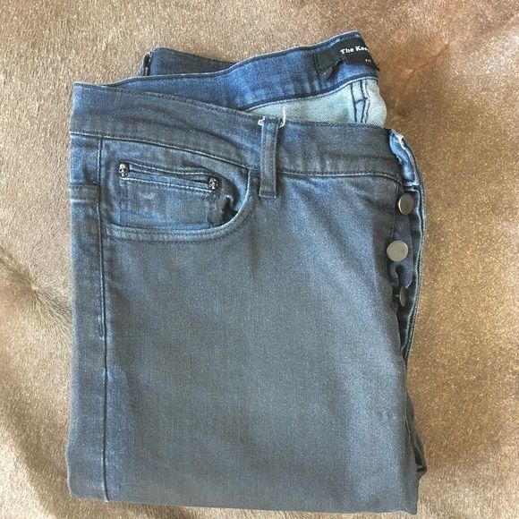 The Kooples The Kooples Skull Hardware Two Tone Slim Straight Jeans Size US 30 / EU 46 - 1 Thumbnail