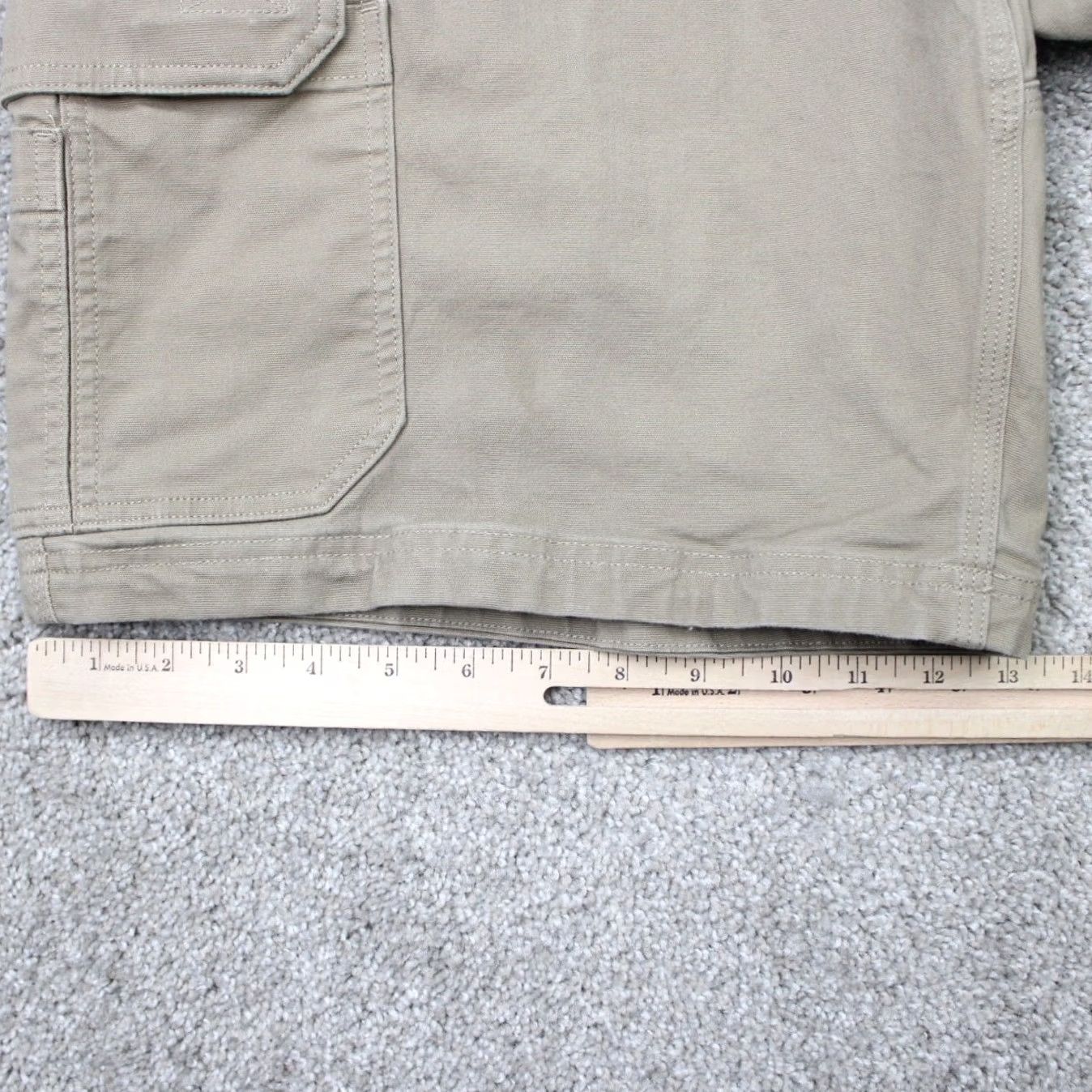 Vintage Duluth Beige DuluthFlex Fire Hose 10" Cargo Shorts Men 44 Slim/Relaxed Fit Nylon Cotton Pockets Solid (Inseam 10 in) Front Flat Front Size US 44 / EU 60 - 4 Thumbnail
