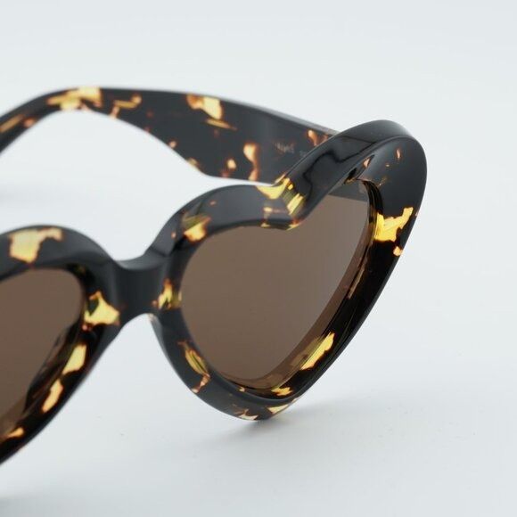 Bottega Veneta Bottega Veneta BV1432S 002 Sunglasses Havana Geometric Frame Size ONE SIZE - 6 Thumbnail
