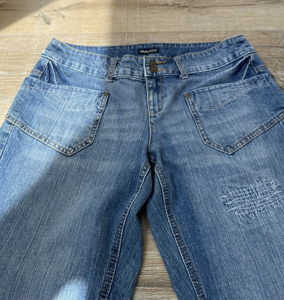 Hysteric Glamour CRAZY IF SIX WAS NINE STYLE FLARED Y2K JEANS Size US 32 / EU 48 - 8 Thumbnail