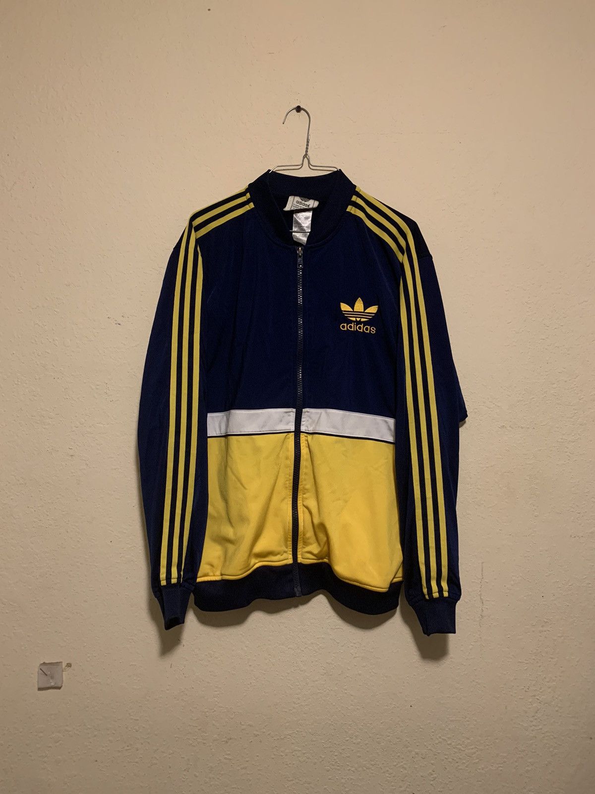 Adidas × Vintage Blue/Yellow Adidas Sweater Size US M / EU 48-50 / 2 - 6 Thumbnail