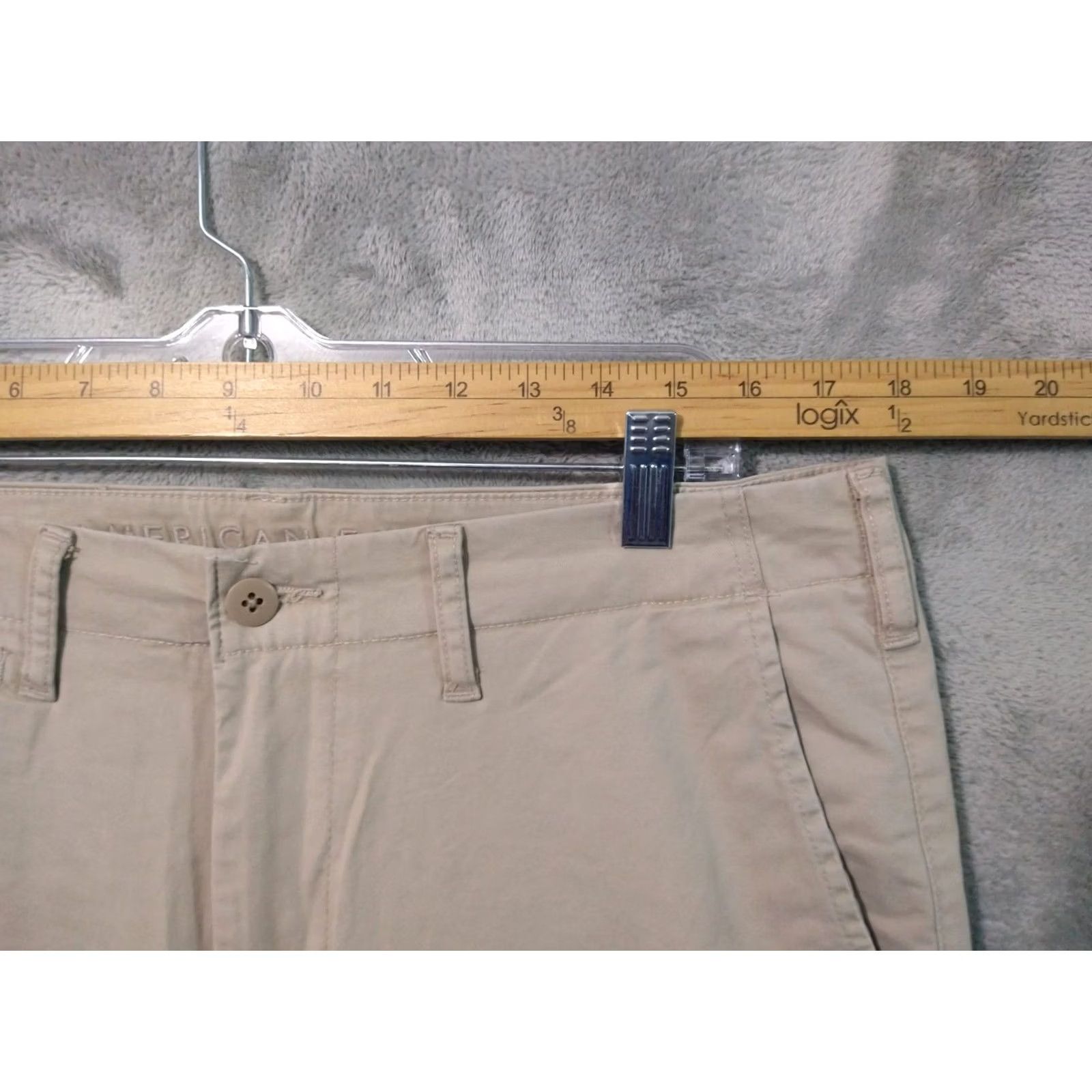 American Eagle Outfitters VINTAGE American Eagle Pants Mens 34x30 Beige Chino Straight Mid Rise尺 Size US 34 / EU 50 - 3 Thumbnail