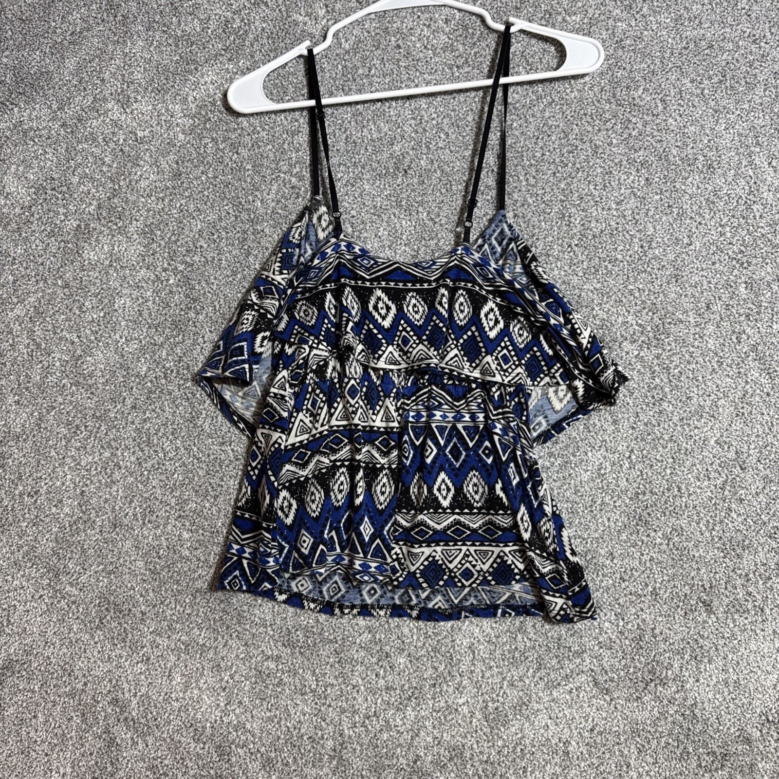 Other Y2K Boho Ruffle Top Womens S Southwestern Aztec Off Shoulder Size S / US 4 / IT 40 - 7 Thumbnail