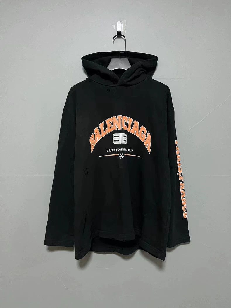 Balenciaga Washed Distressed Hoodie - dmc