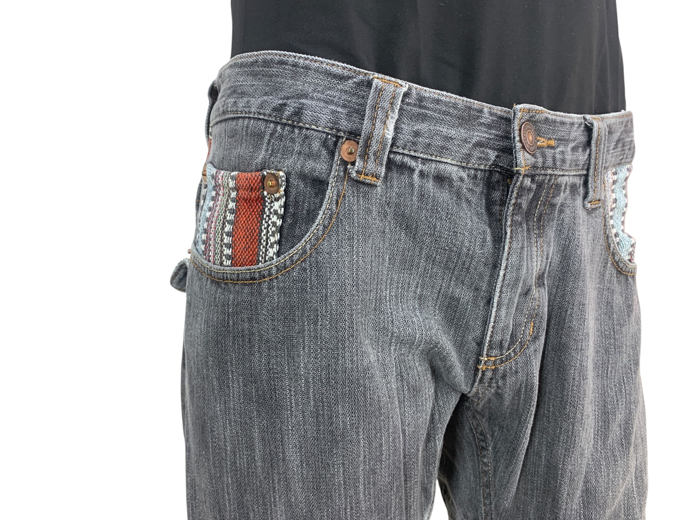 Japanese Brand Modish Double Waist Jeans Size US 34 / EU 50 - 7 Thumbnail