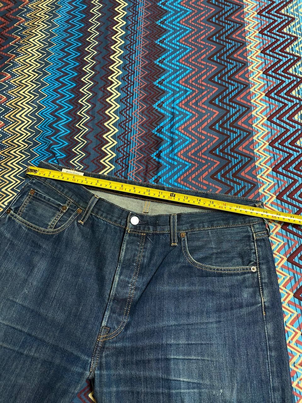Levi's jeans pants Levi's 501 blue Y2K vintage w38 streetwear Size US 38 / EU 54 - 15 Thumbnail