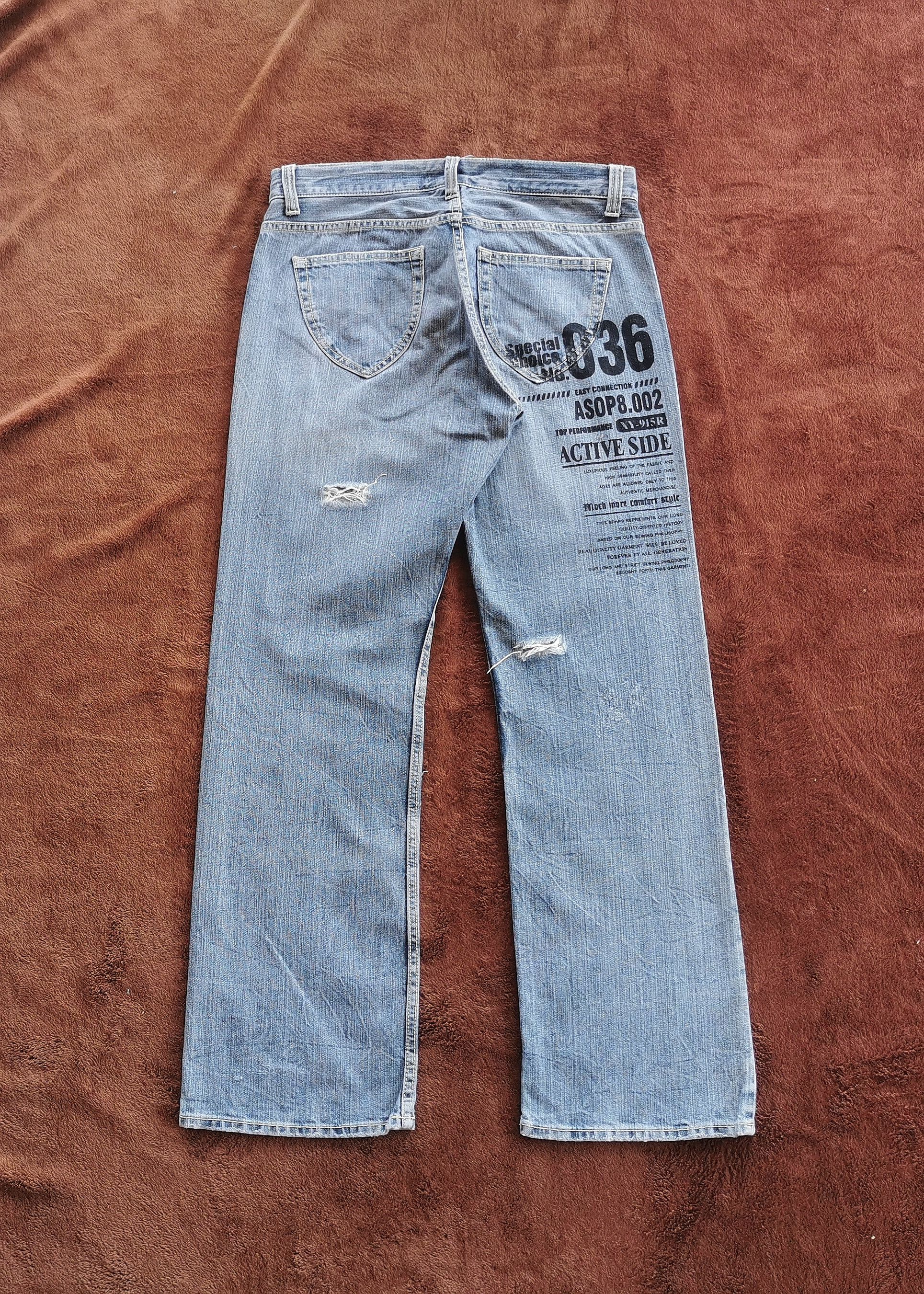 A1923 Oririns Bootcuts Distressed Jeans Size 32''x31'' Size US 32 / EU 48 - 2 Thumbnail