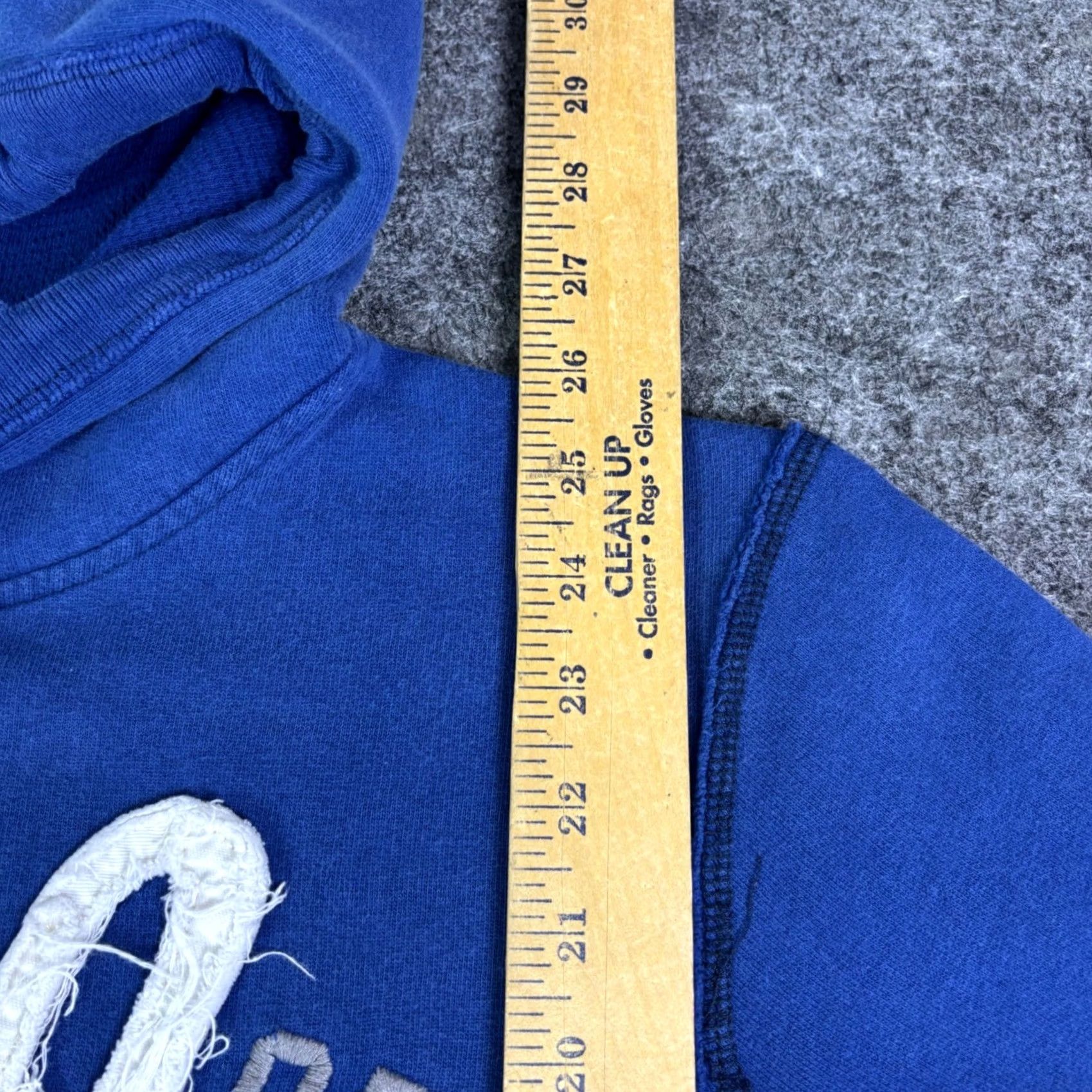 Aeropostale Aeropostale Hoodie Mens L Blue Athletics Distressed Graphic Pullover Size US L / EU 52-54 / 3 - 4 Thumbnail