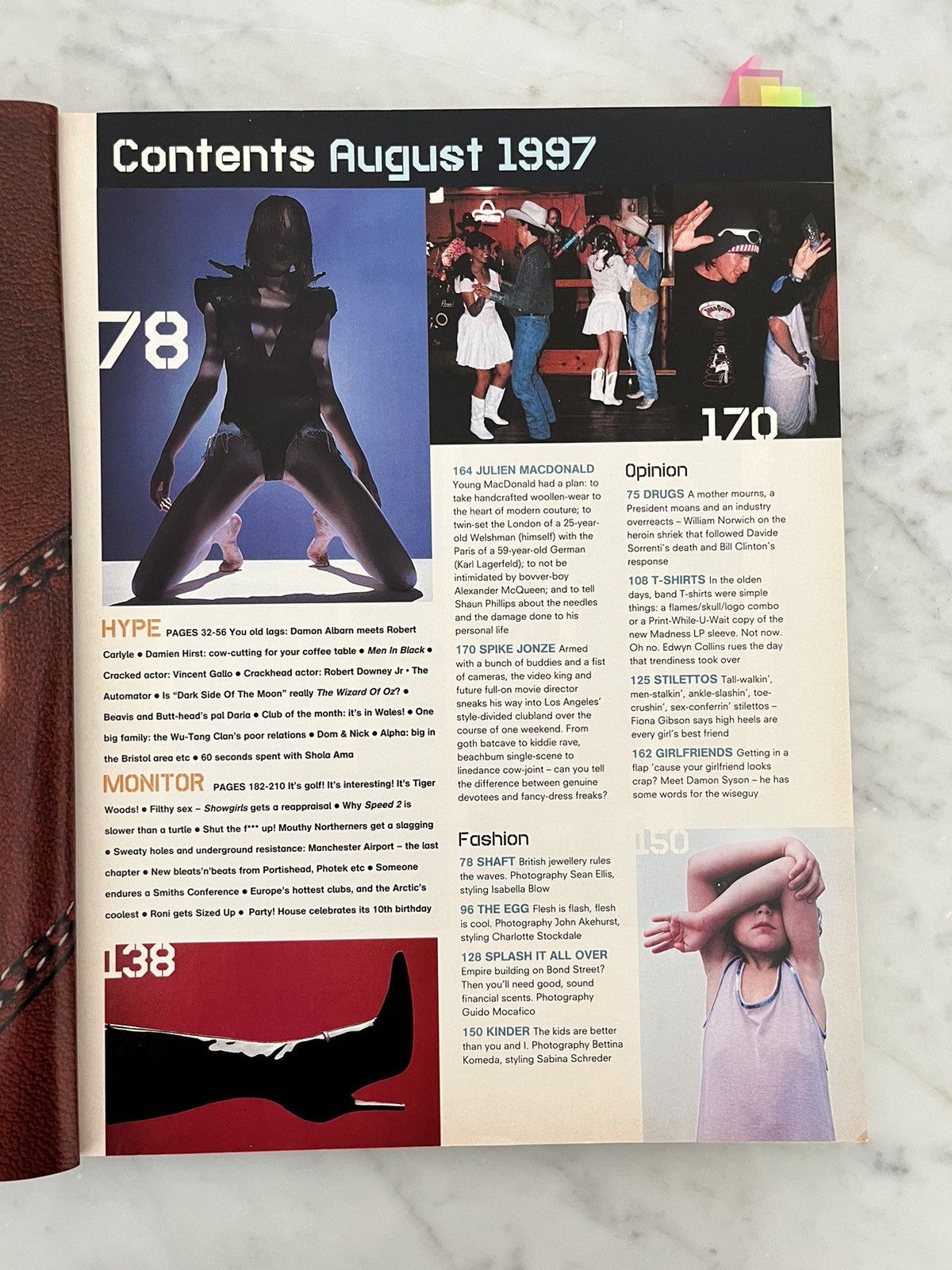 Vintage THE FACE MAGAZINE AUGUST 1997 / VOLUME 3 NUMBER 7 Size ONE SIZE - 3 Thumbnail