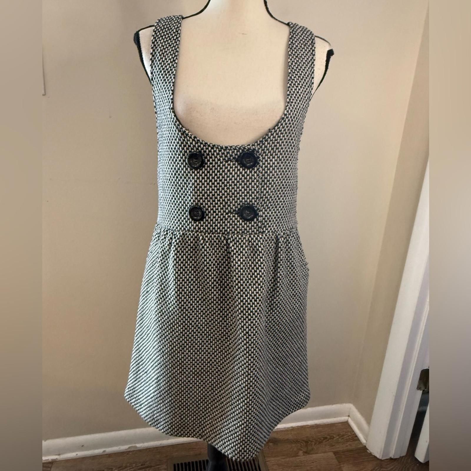 Other Yumi Kim wool blend sleeveless mini dress black & white SZ M Size M / US 6-8 / IT 42-44 - 1 Thumbnail